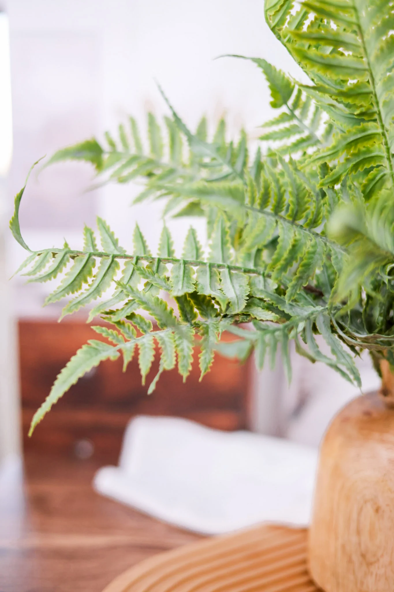 16" Faux Fern Bush Pick (3 Styles) FINAL SALE - Image 3