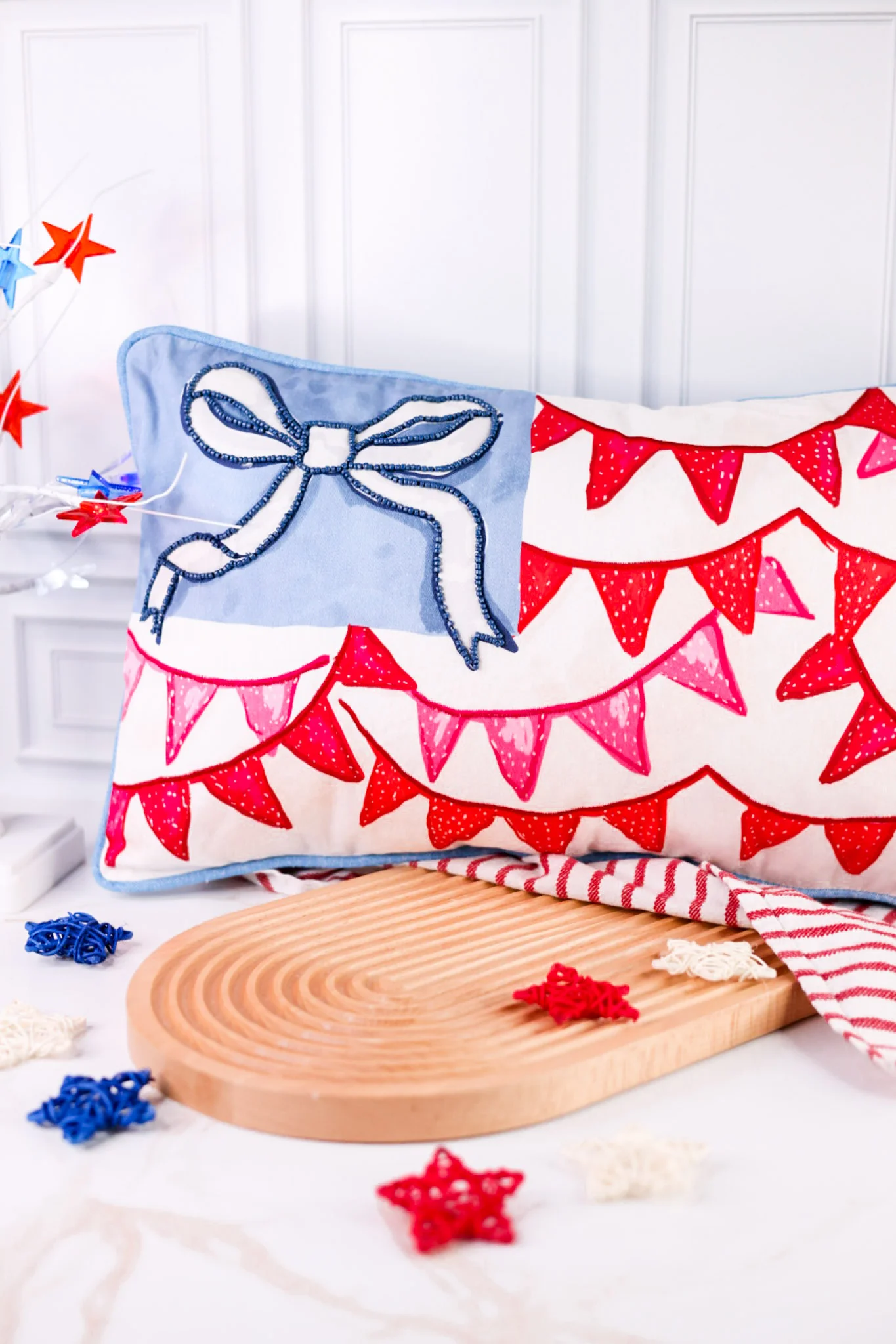 20" Decorative Festive Freedom Pillow FINAL SALE - Image 3