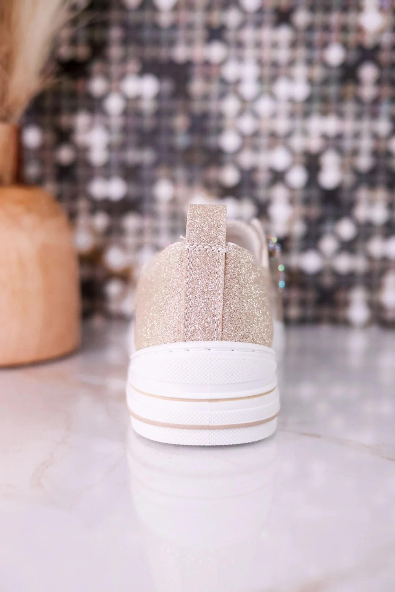 Aman 2 Gold Glitter Sneakers FINAL SALE - Image 10
