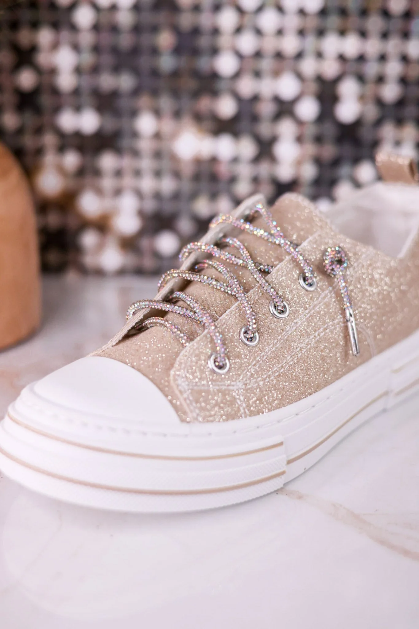 Aman 2 Gold Glitter Sneakers FINAL SALE - Image 12