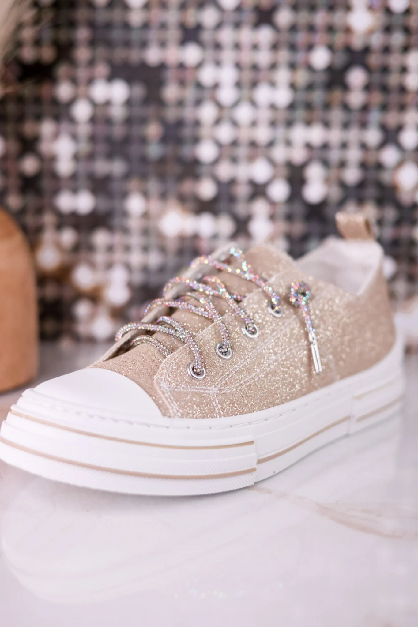 Aman 2 Gold Glitter Sneakers FINAL SALE - Image 13