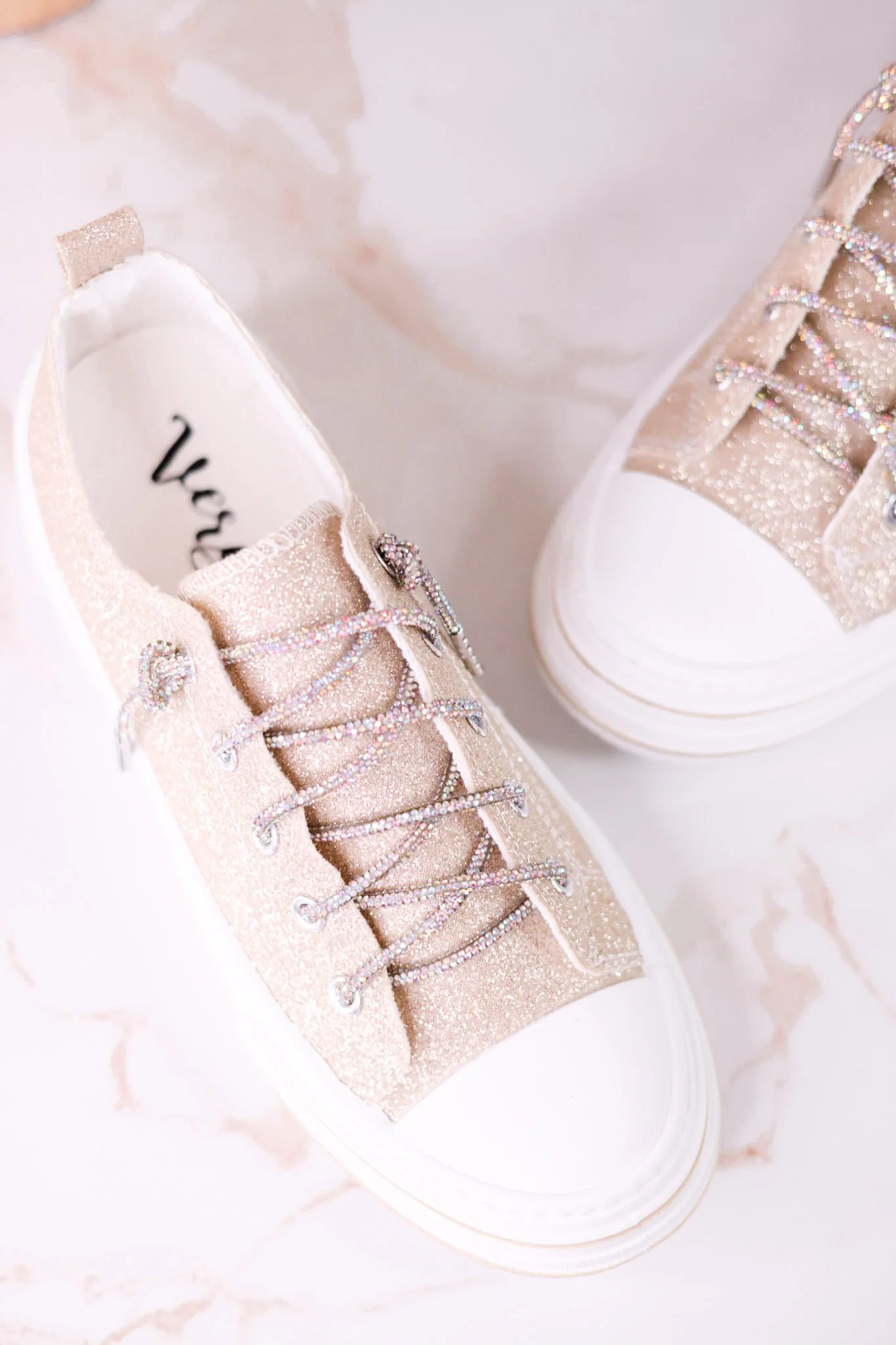 Aman 2 Gold Glitter Sneakers FINAL SALE - Image 5