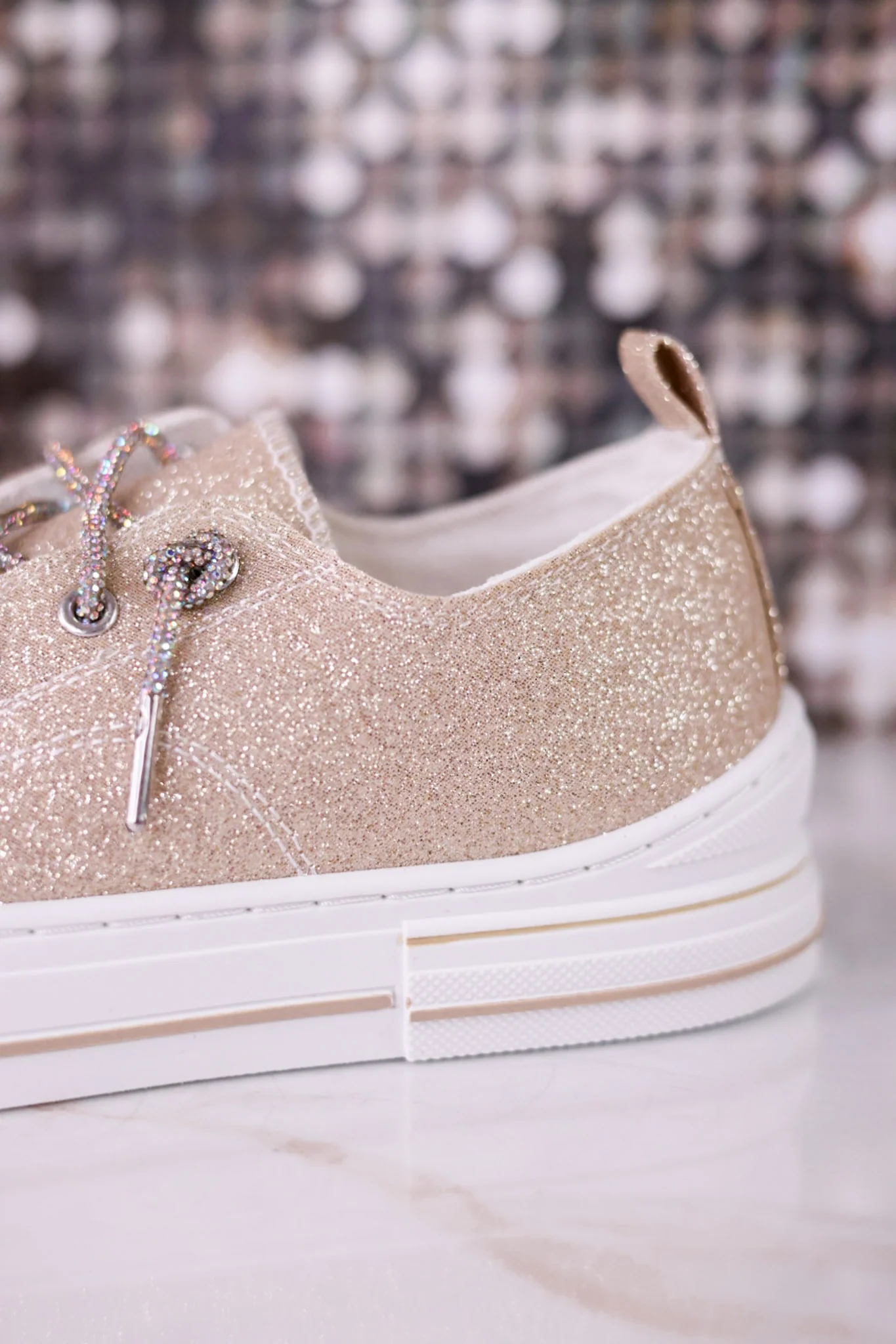 Aman 2 Gold Glitter Sneakers FINAL SALE - Image 6