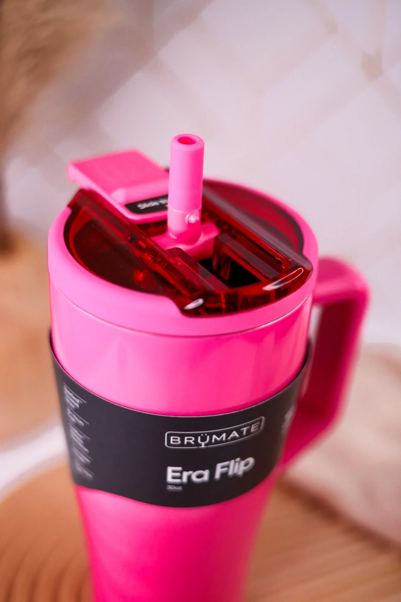 Brumate Neon Pink 30oz Era Flip Tumbler - Image 2
