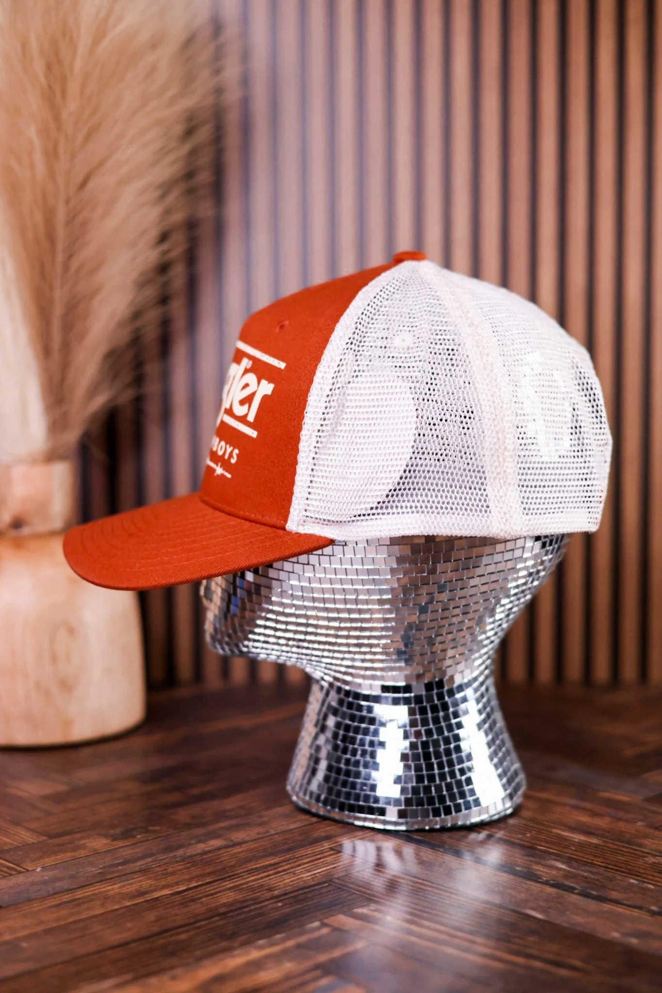 Burnt Orange Wrangler Long Live Cowboys Trucker Hat - Image 4