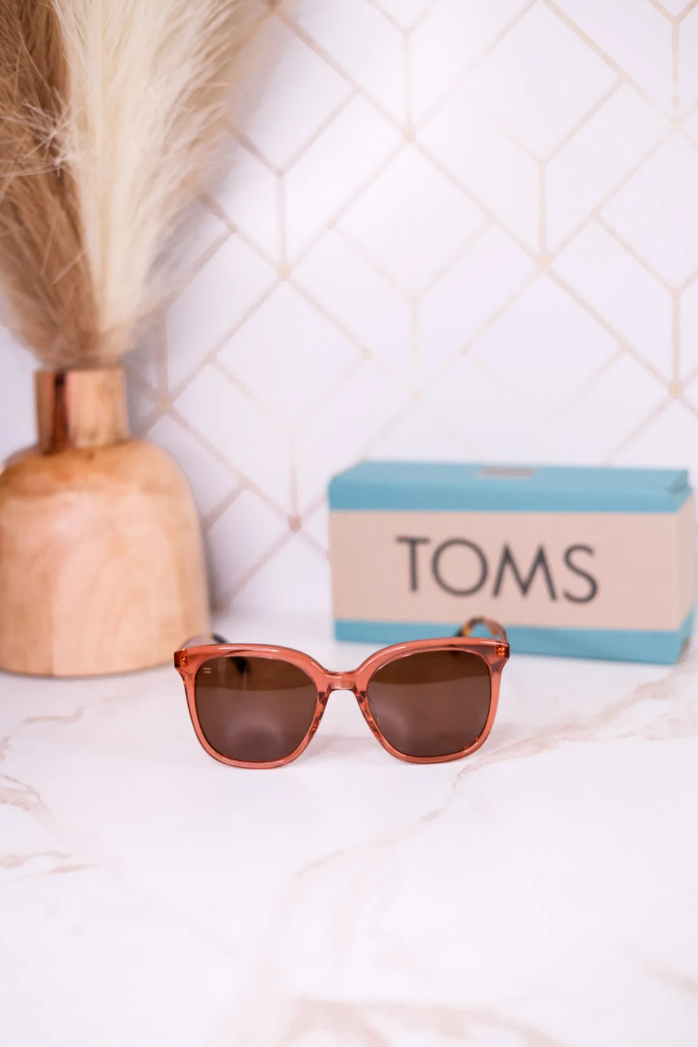 Charmaine Sunglasses In Apricot Crystal - Image 11