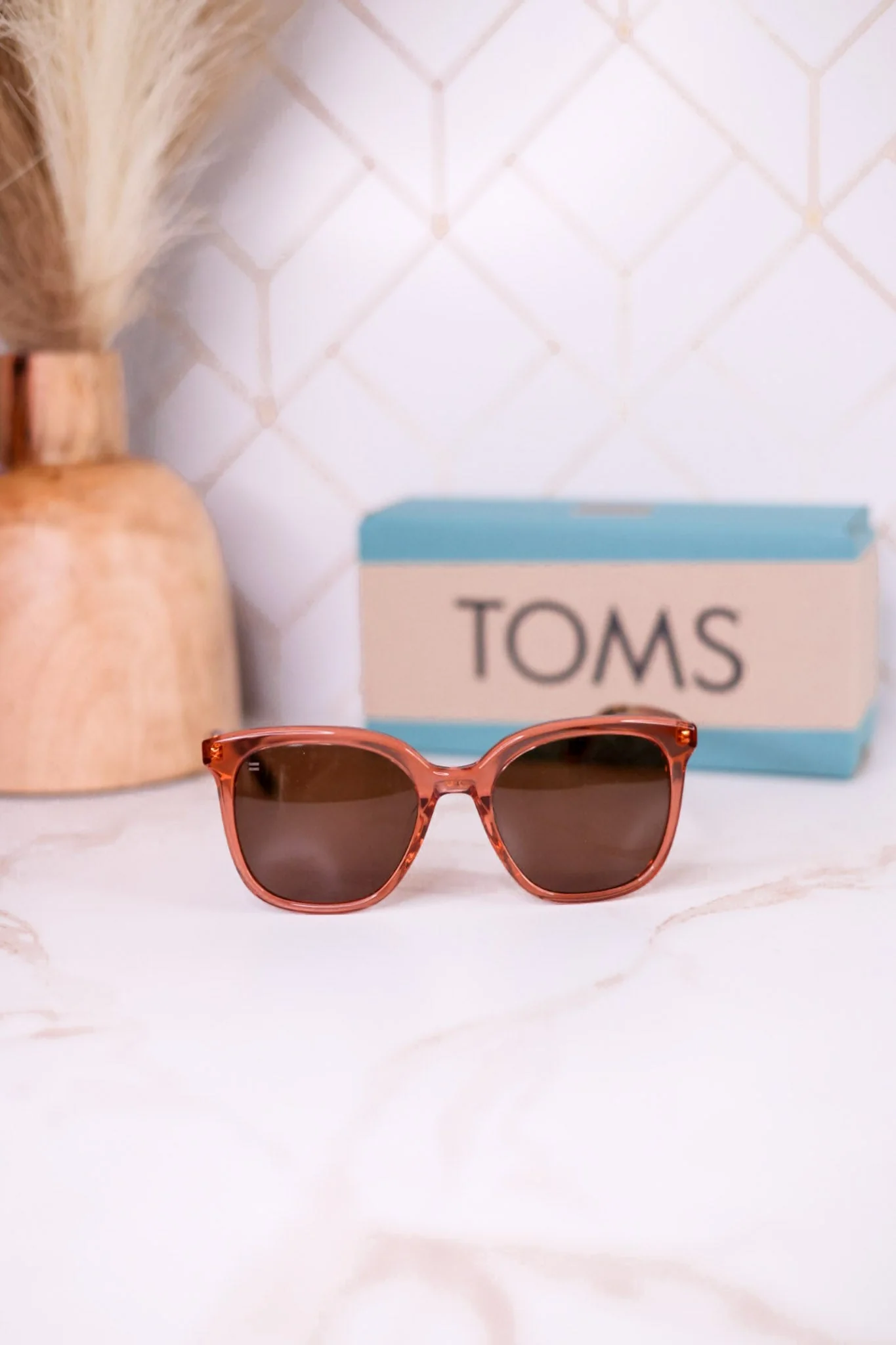 Charmaine Sunglasses In Apricot Crystal - Image 12