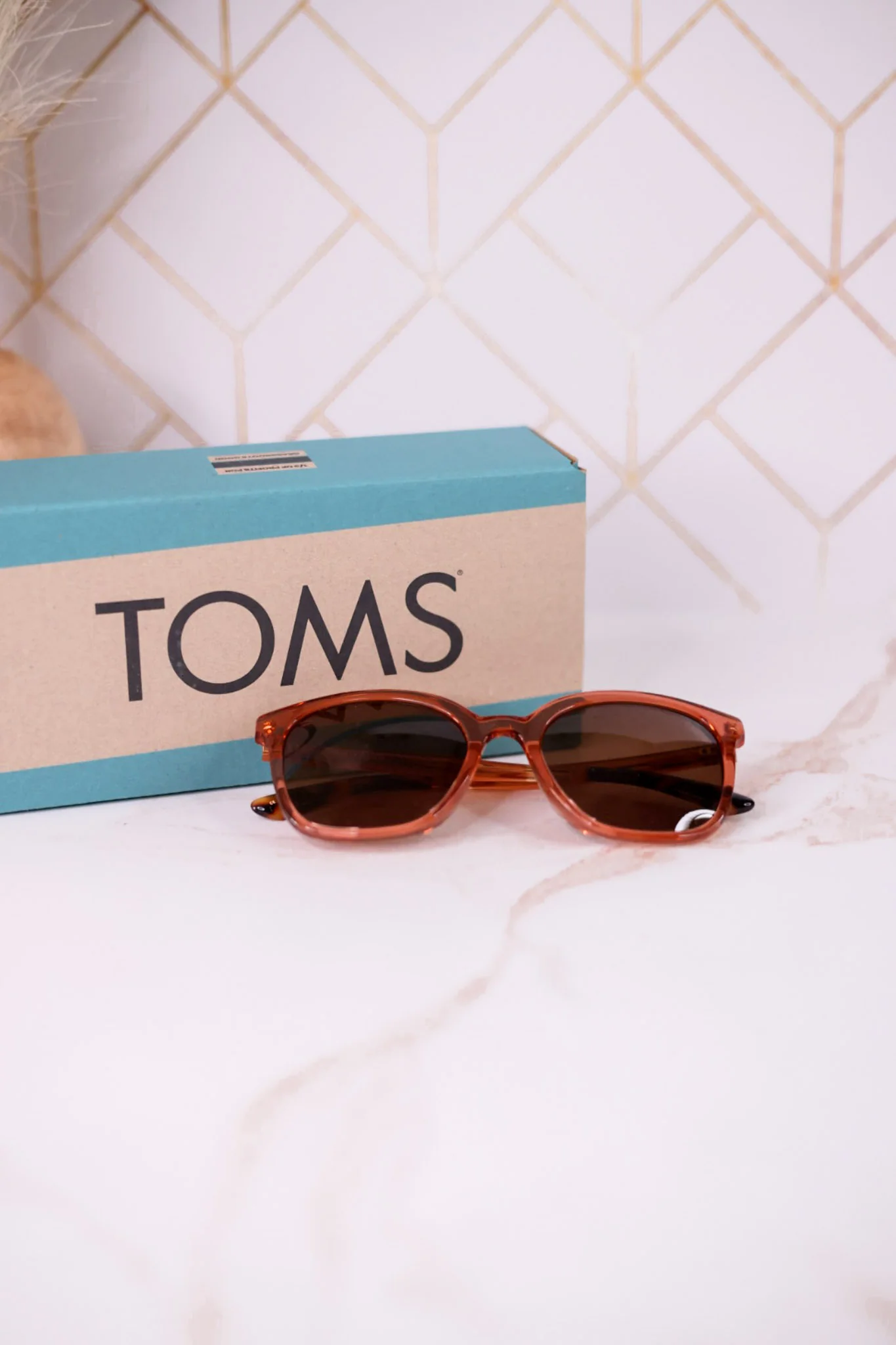 Charmaine Sunglasses In Apricot Crystal - Image 6