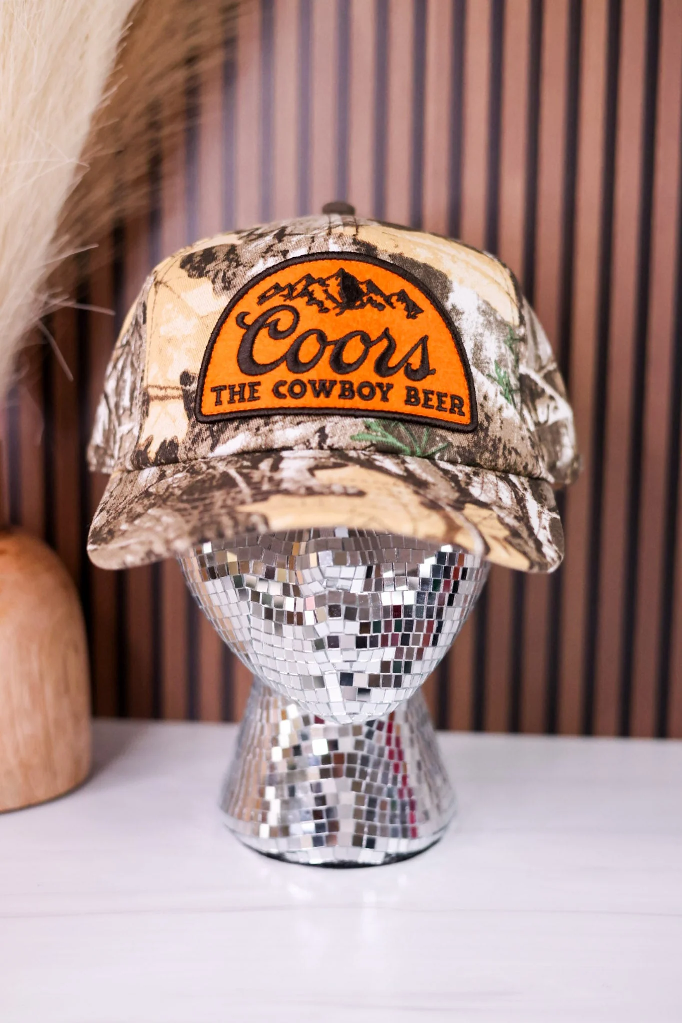 Coors "The Cowboy Beer" Camo Trucker Hat - Image 3