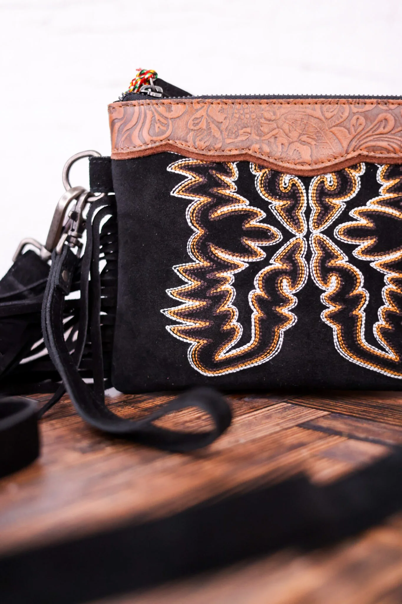 Desert Wing Black Crossbody Bag - Image 9