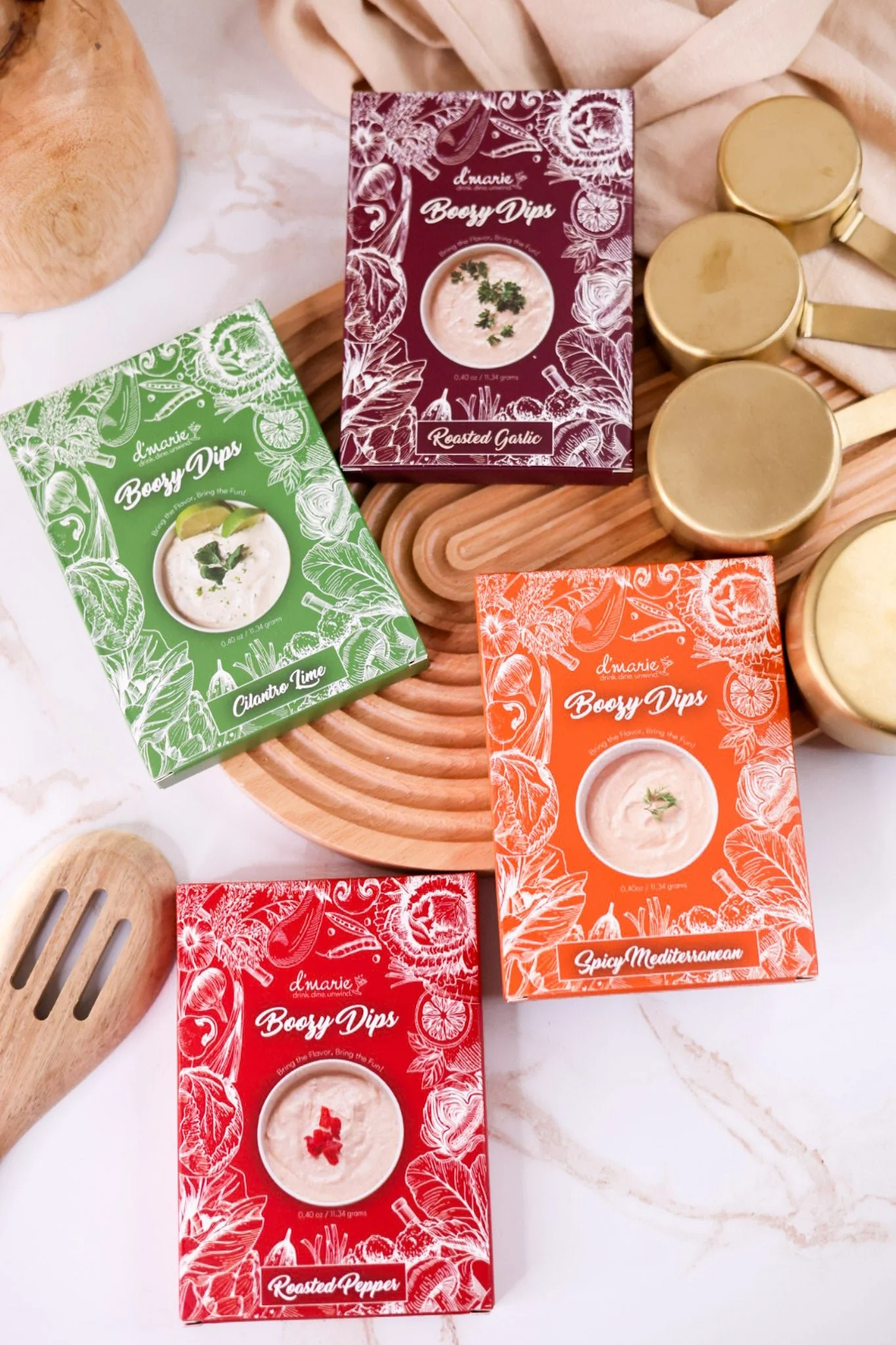 D'Marie Boozy Dips (4 Flavors)