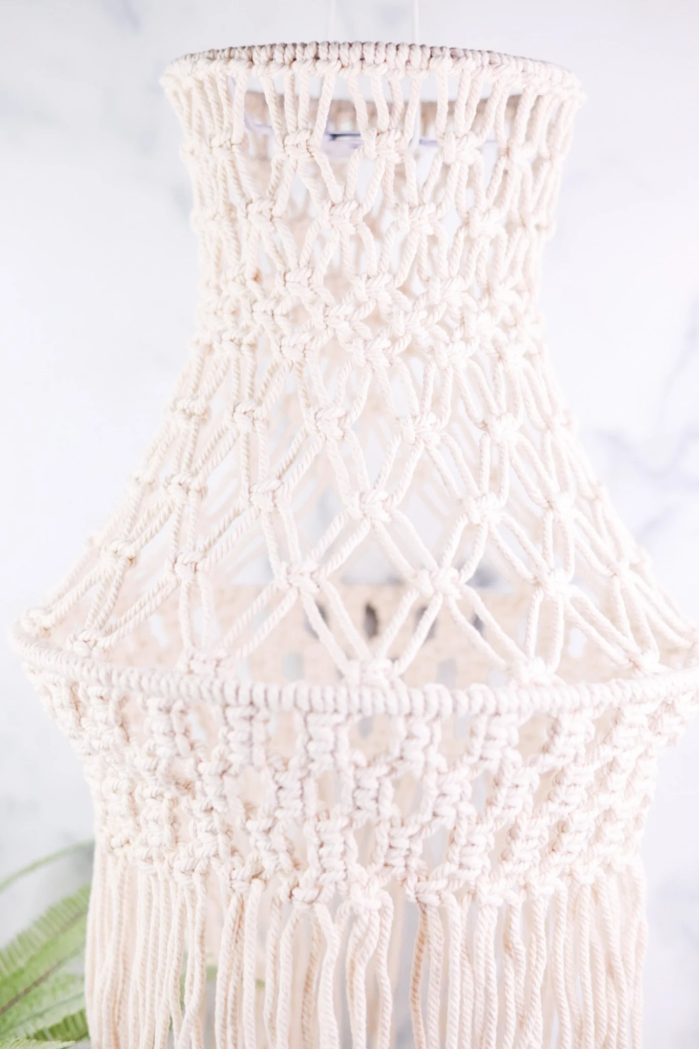 Electric Hanging Macrame Lamp FINAL SALE - Image 2
