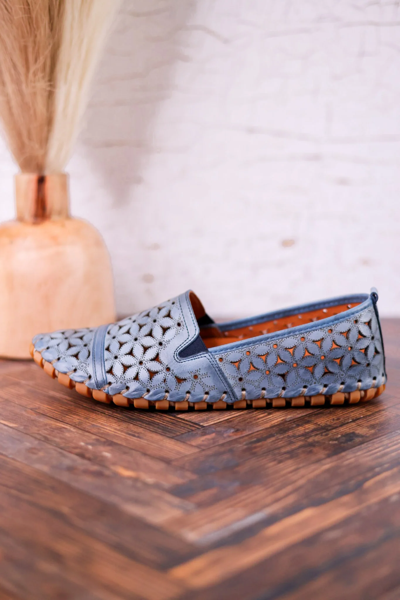 Flowerflow Classic Blue Loafers - Image 3