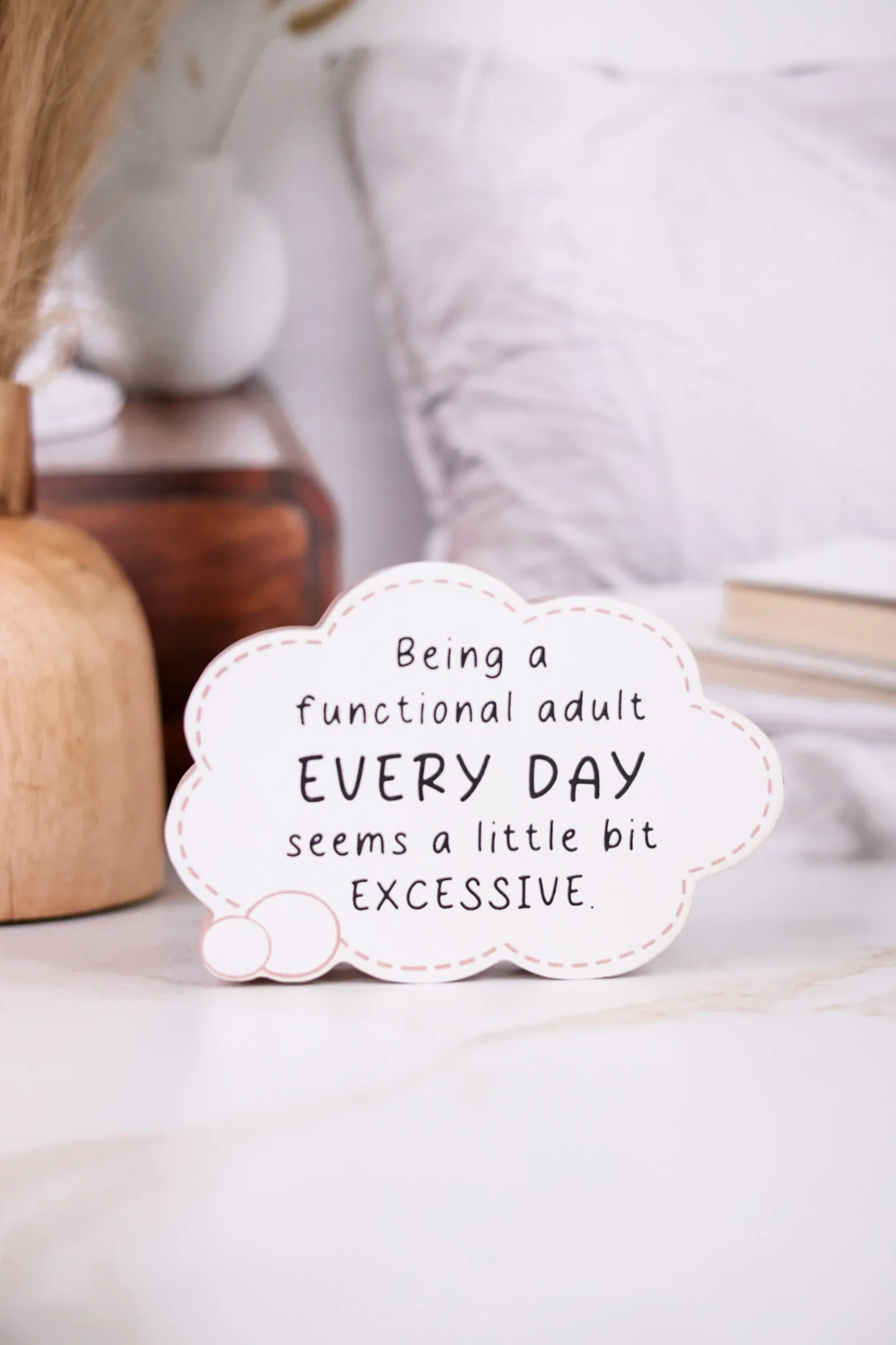 Funny Thought Bubble Chunky Wooden Sitters (4 Styles) FINAL SALE - Image 5