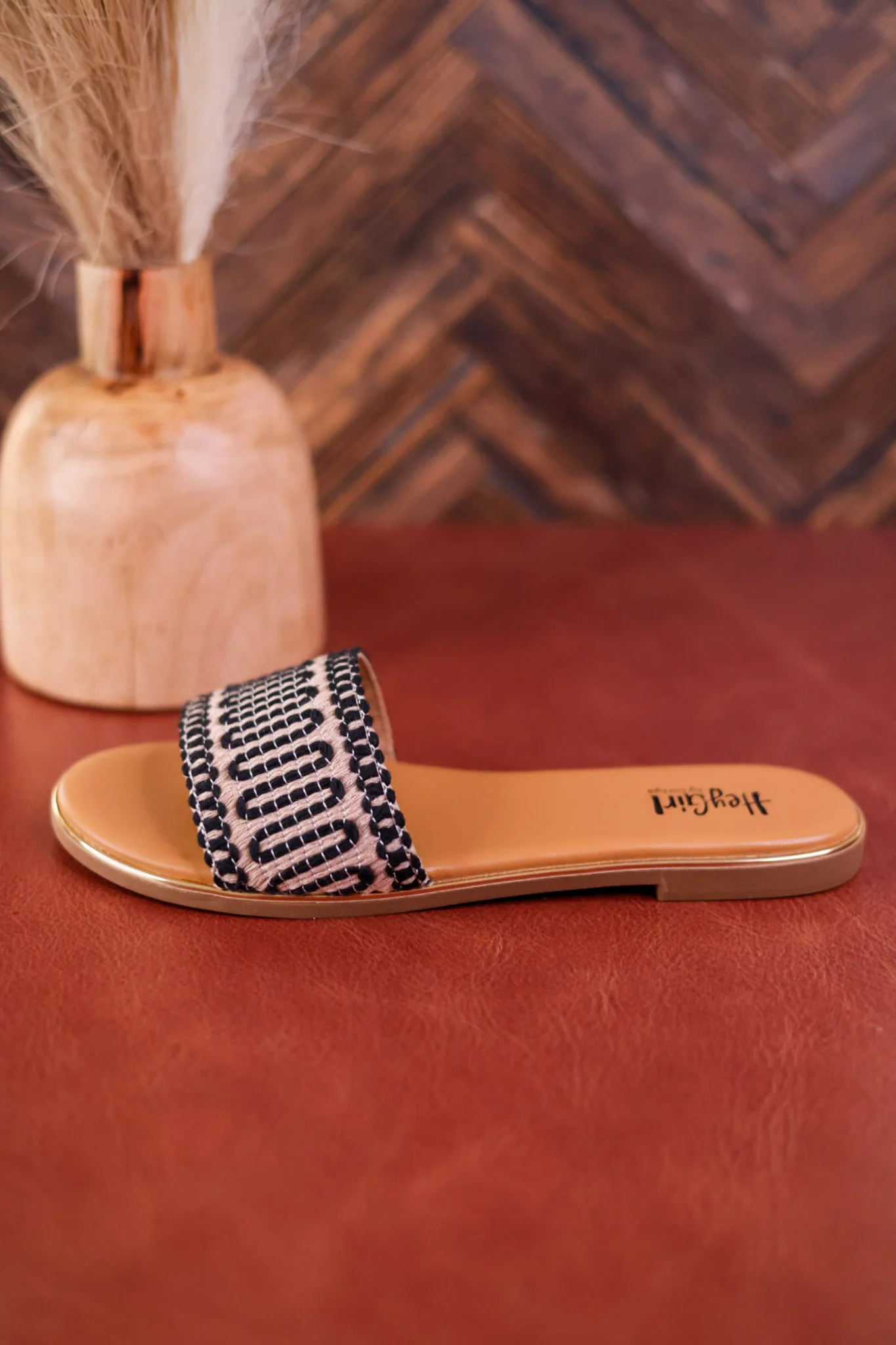 Here For A Good Time Black Sandals FINAL SALE - Image 6
