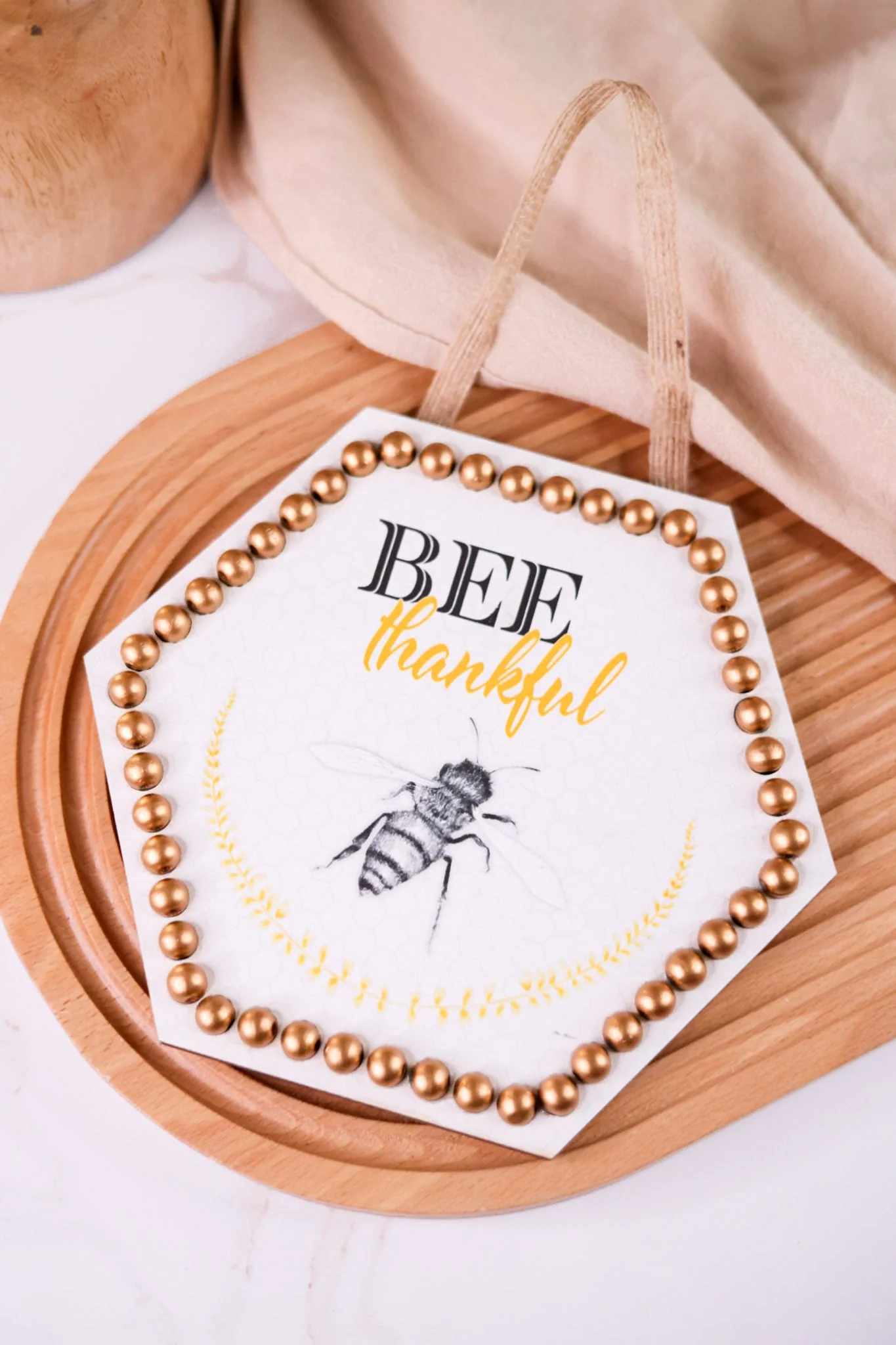 Hexagonal Bee Themed Wall Art (3 Styles) FINAL SALE - Image 2