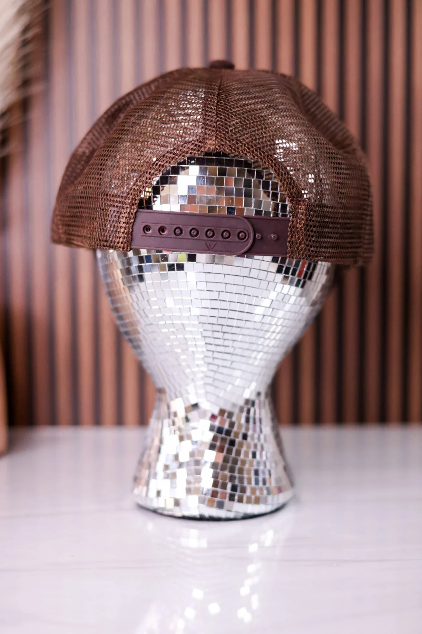 I Love Country Fuckin' Music In Brown & Red Trucker Hat - Image 4