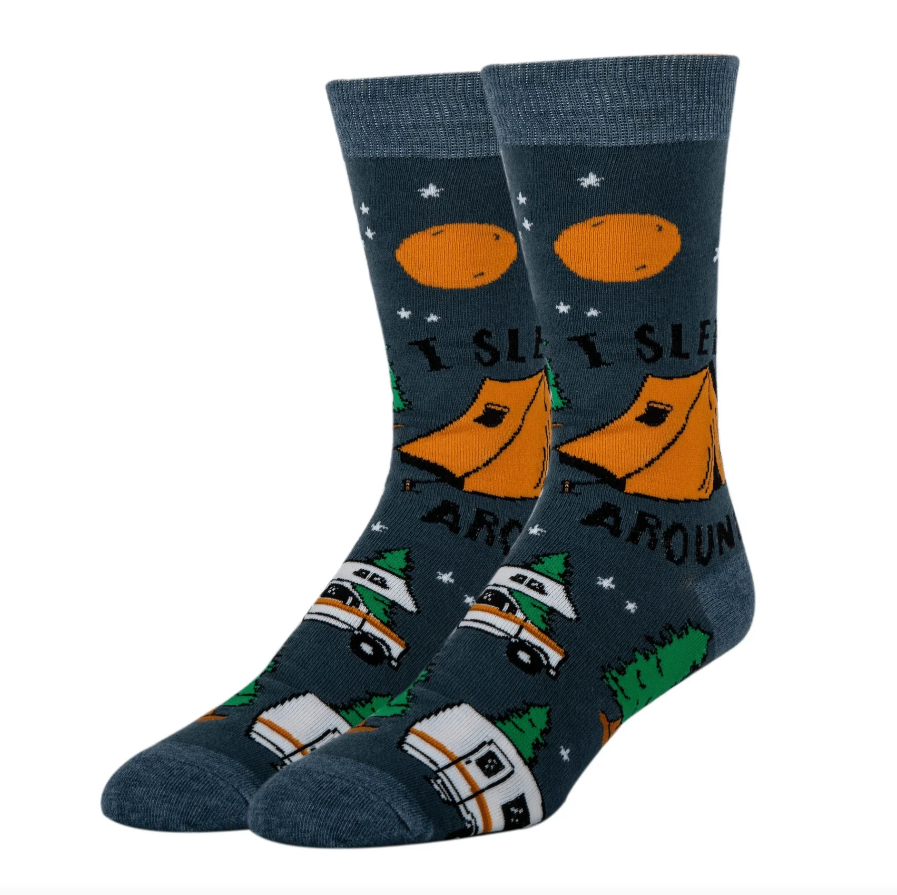 I Sleep Around Women's Camping Crew Socks - Image 3