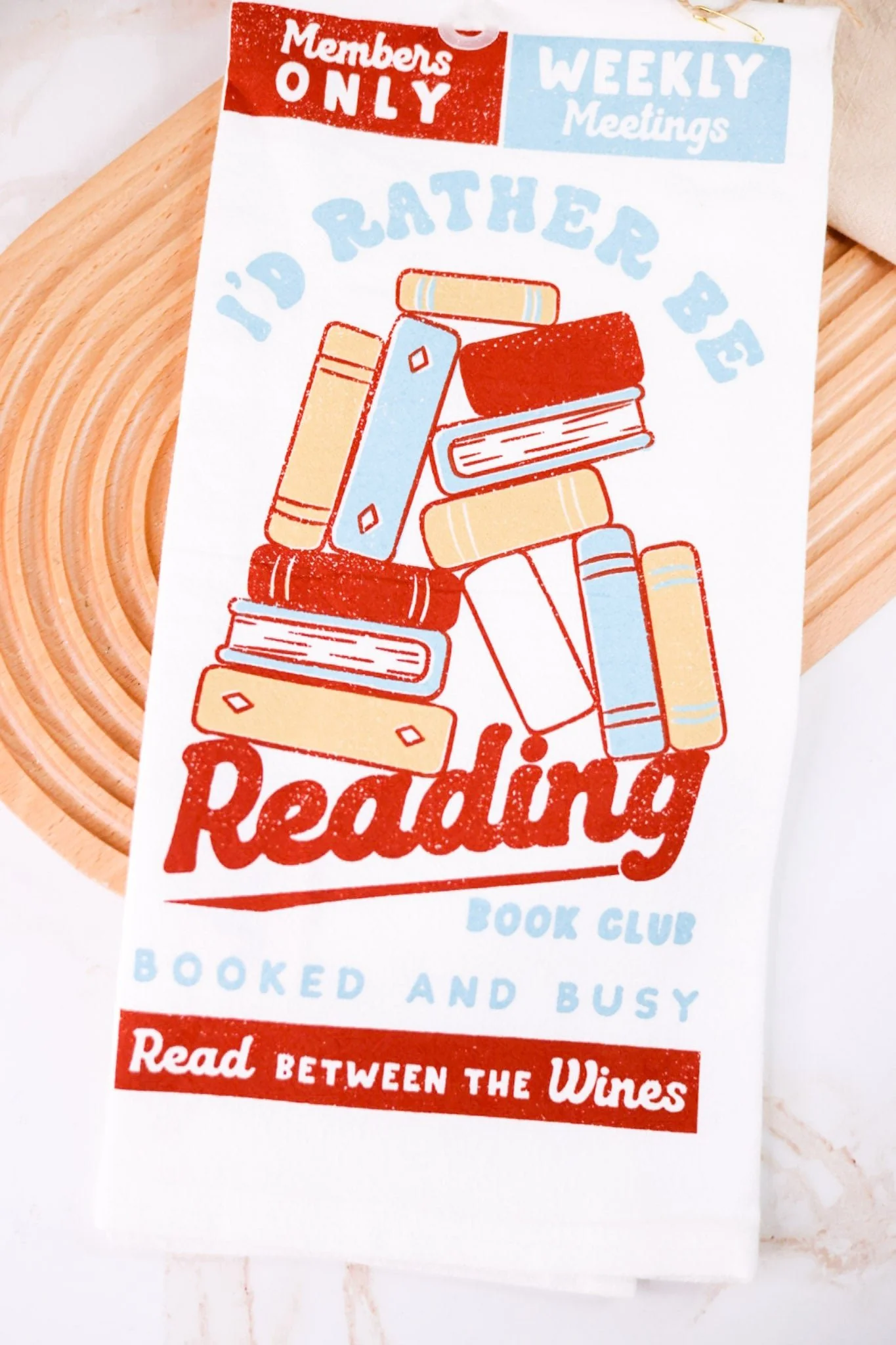 "I'd Rather Be Reading" Tea Towel - Image 2
