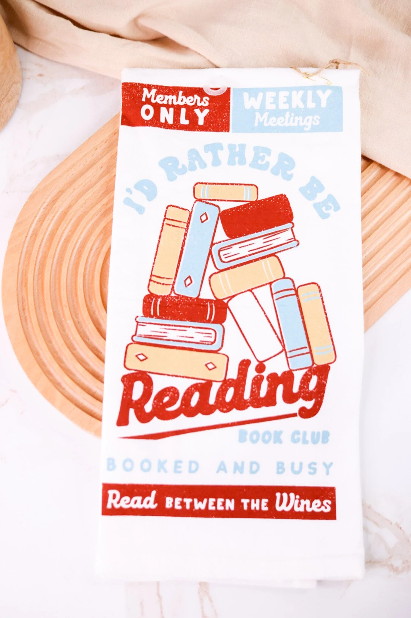 "I'd Rather Be Reading" Tea Towel - Image 3
