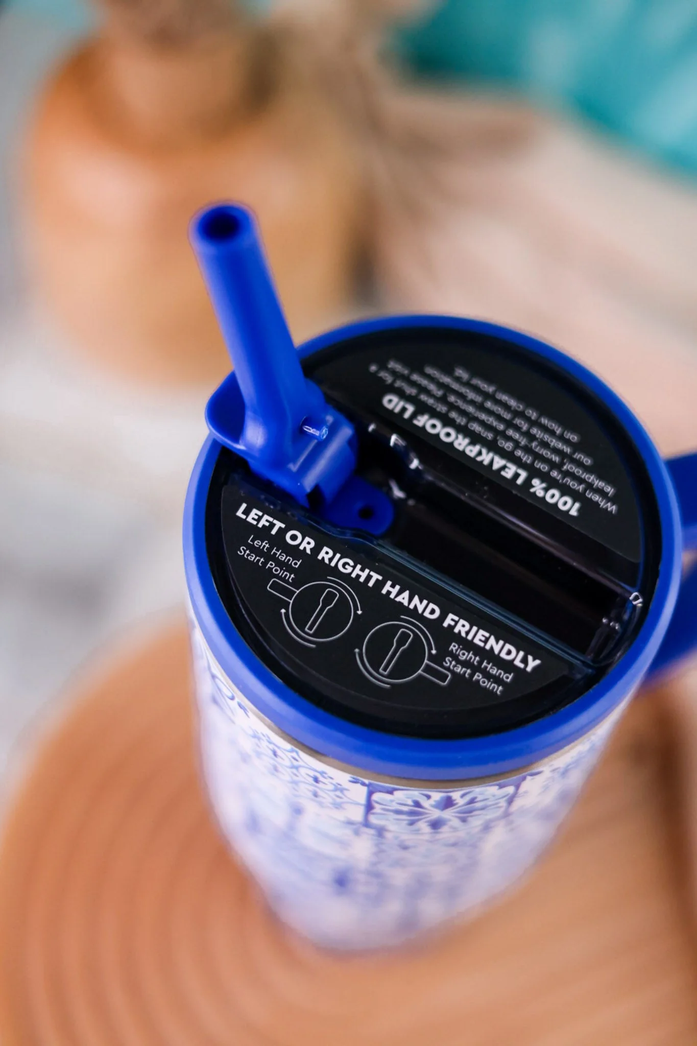 Indigo Tiles Leakproof 40oz Mega Mug - Image 3