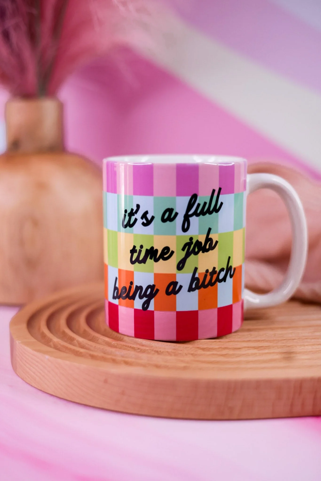 It's A Full Time Job Being A Bitch Ceramic Mug - Image 2