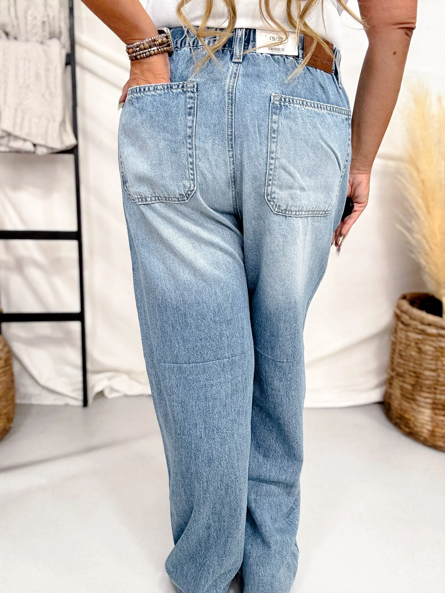Judy Blue Featherweight Baggy Jeans W/ High Elastic Waist - Image 9