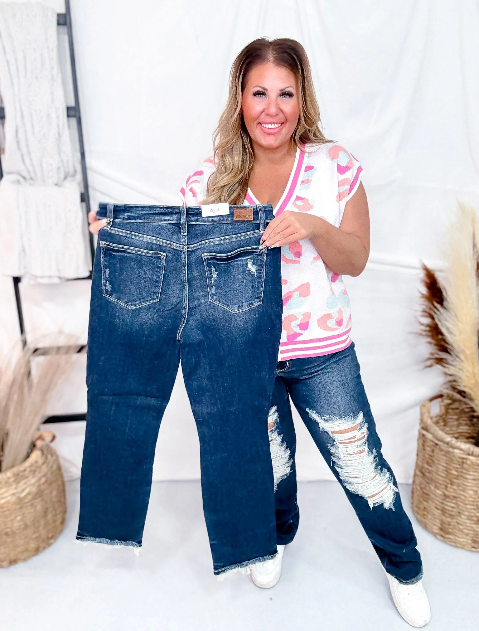 Judy Blue Heavy Destroy Straight Leg Jeans - Image 10