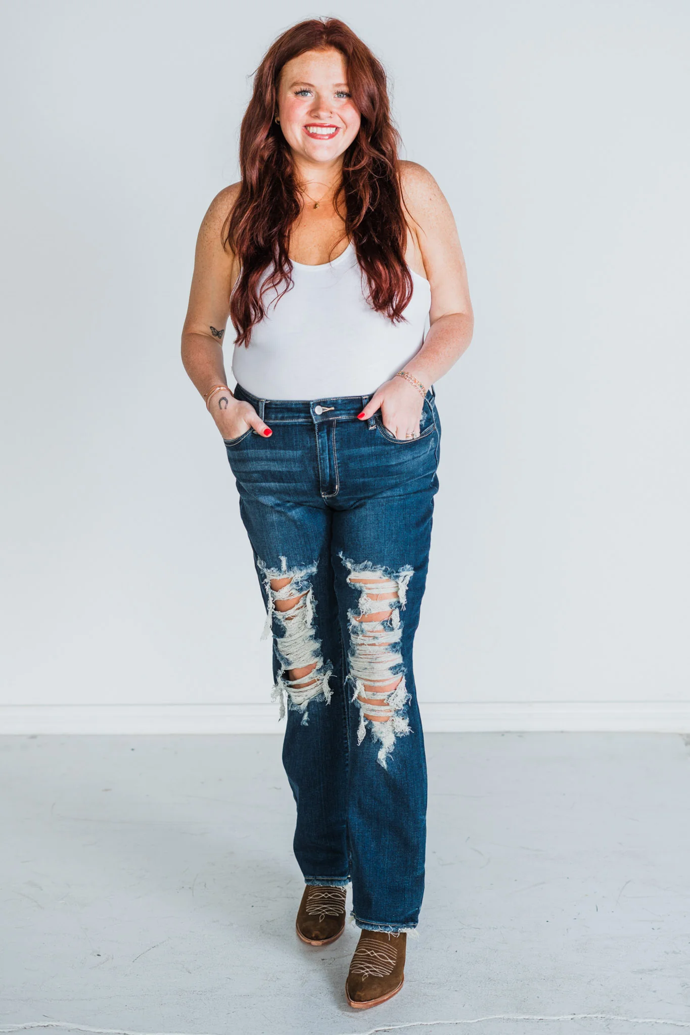 Judy Blue Heavy Destroy Straight Leg Jeans - Image 14