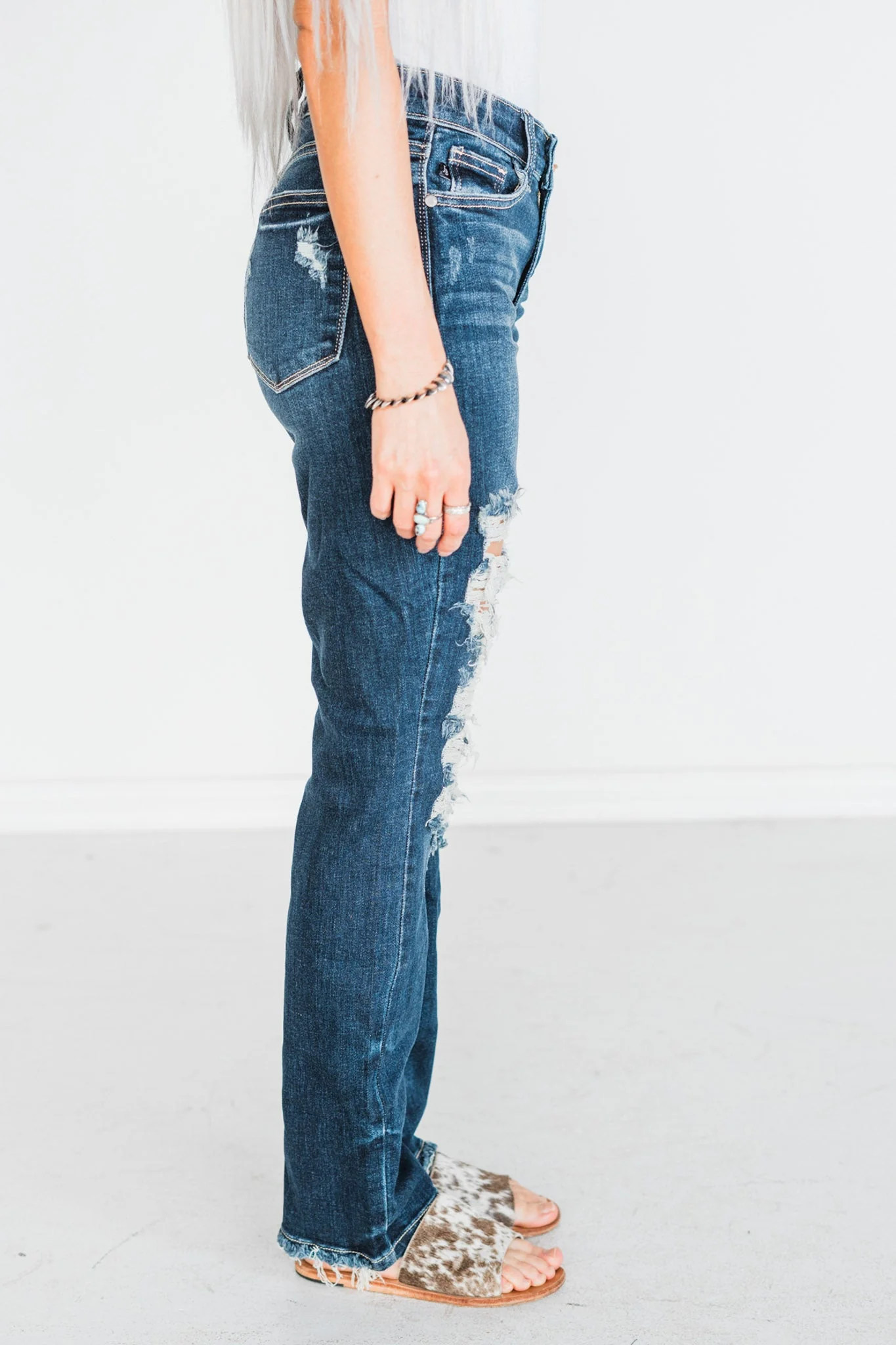 Judy Blue Heavy Destroy Straight Leg Jeans - Image 8