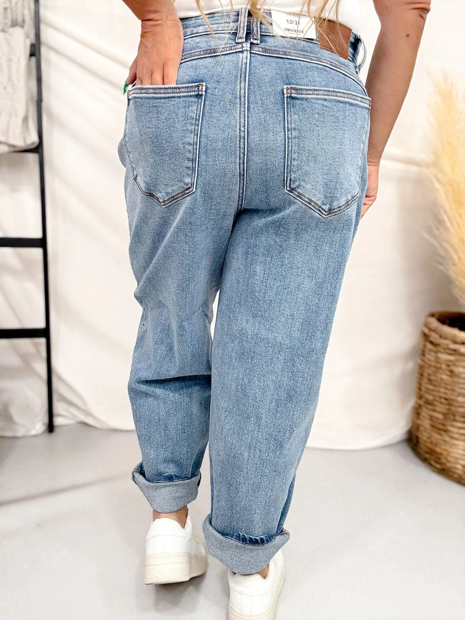 Judy Blue High Waist Barrel Leg Jeans - Image 5