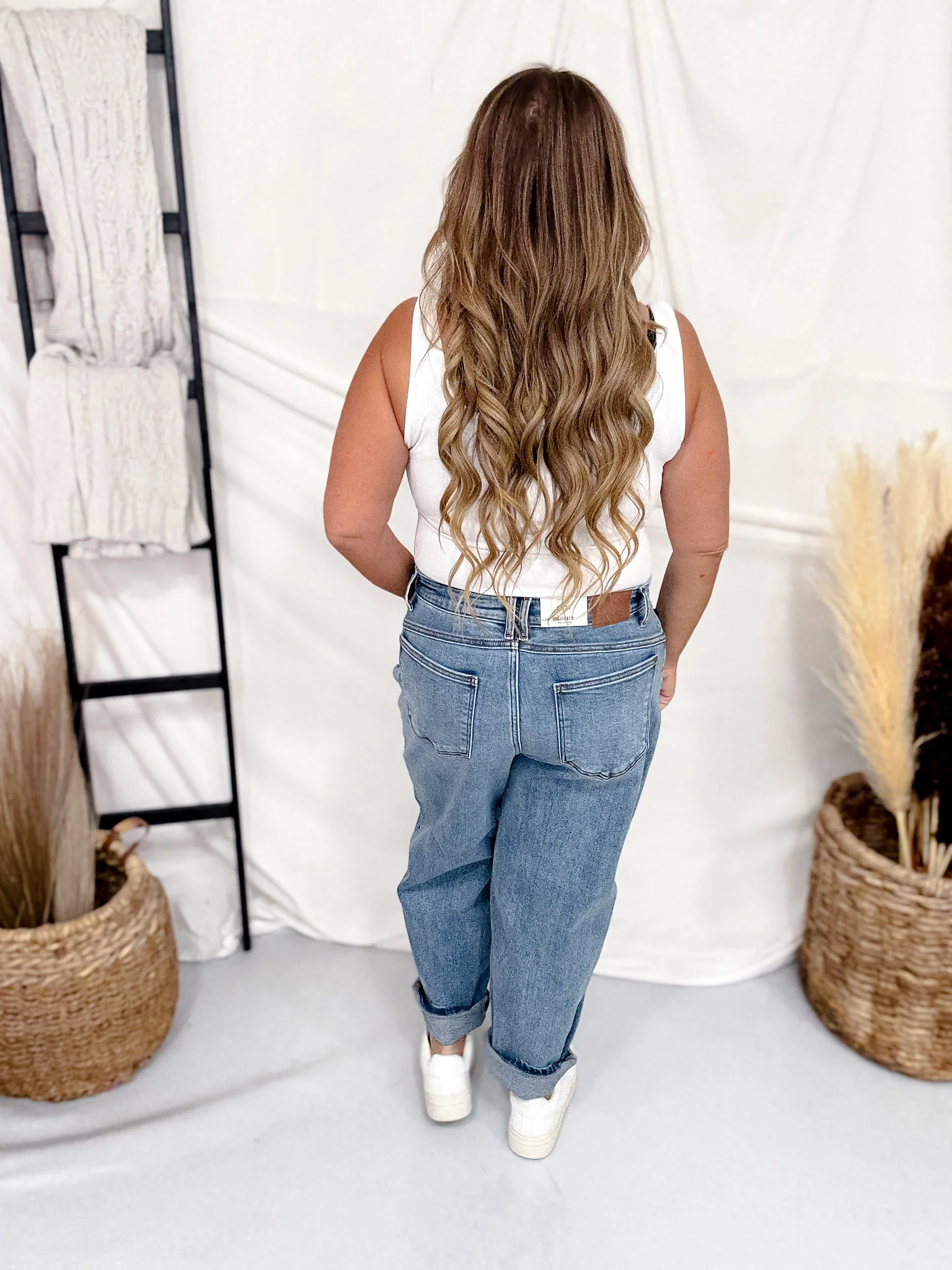 Judy Blue High Waist Barrel Leg Jeans - Image 7