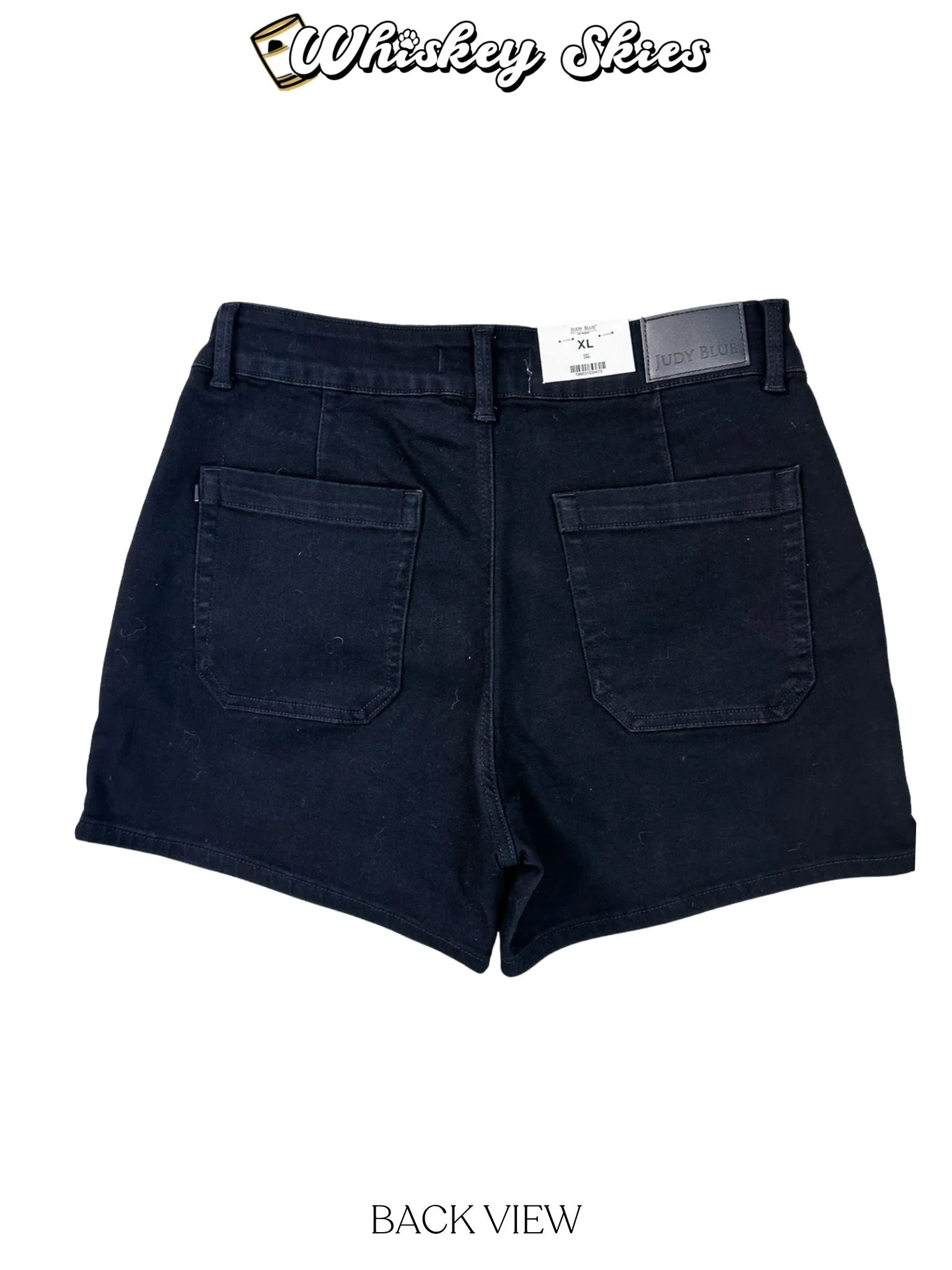 Judy Blue High Waist Black Trouser Shorts FINAL SALE - Image 5