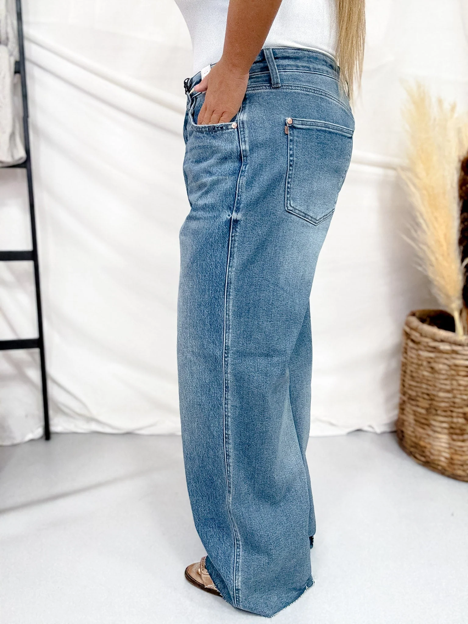 Judy Blue High Waist Rigid Magic Baggy Wilhemina Jeans - Image 9