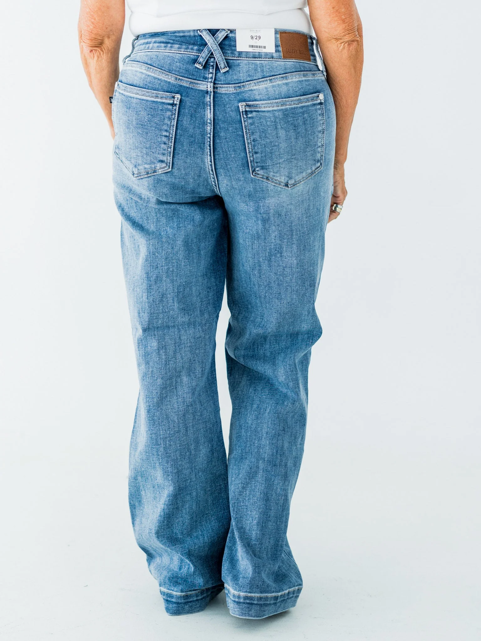Judy Blue High Waist Trouser Wide Leg Jeans FINAL SALE - Image 16