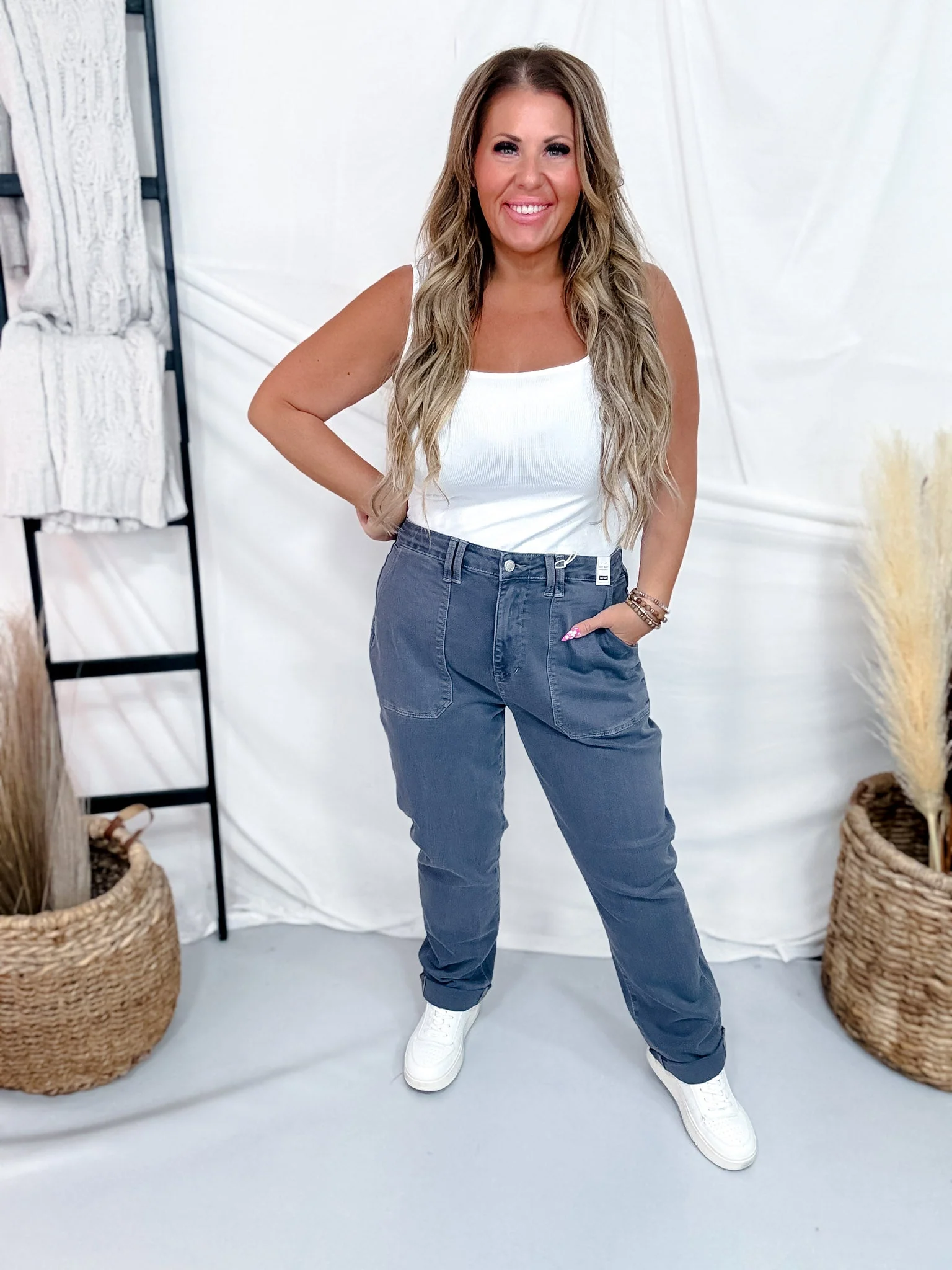 Judy Blue High Waist Vintage Indigo Aurora Weekender Jeans - Image 2