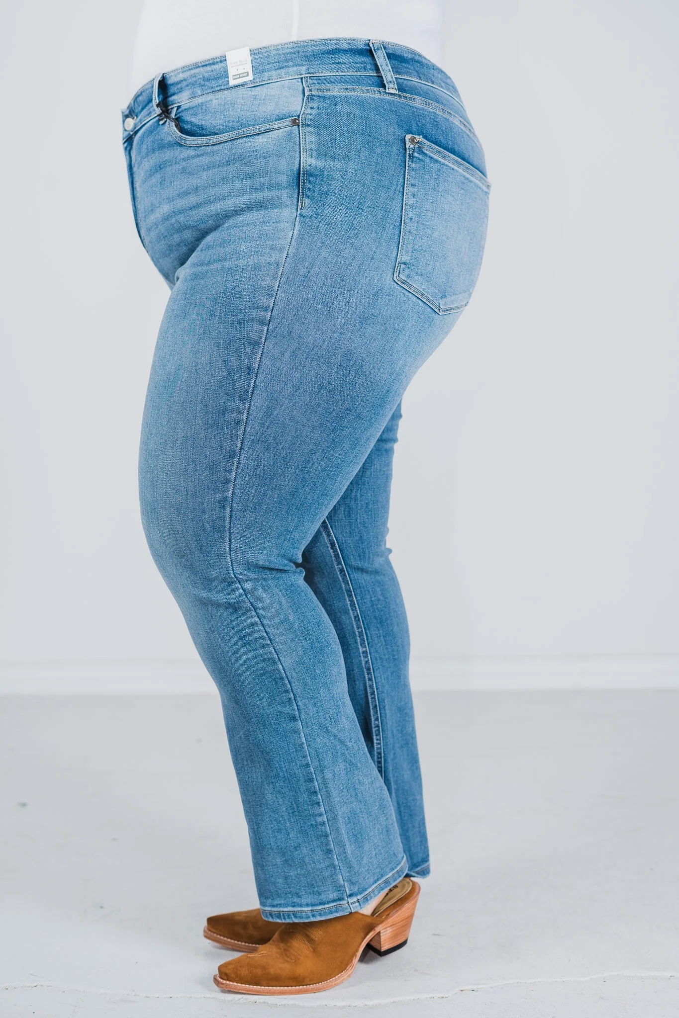 Judy Blue High Waisted Classic Contrast Bootcut Jeans - Image 15