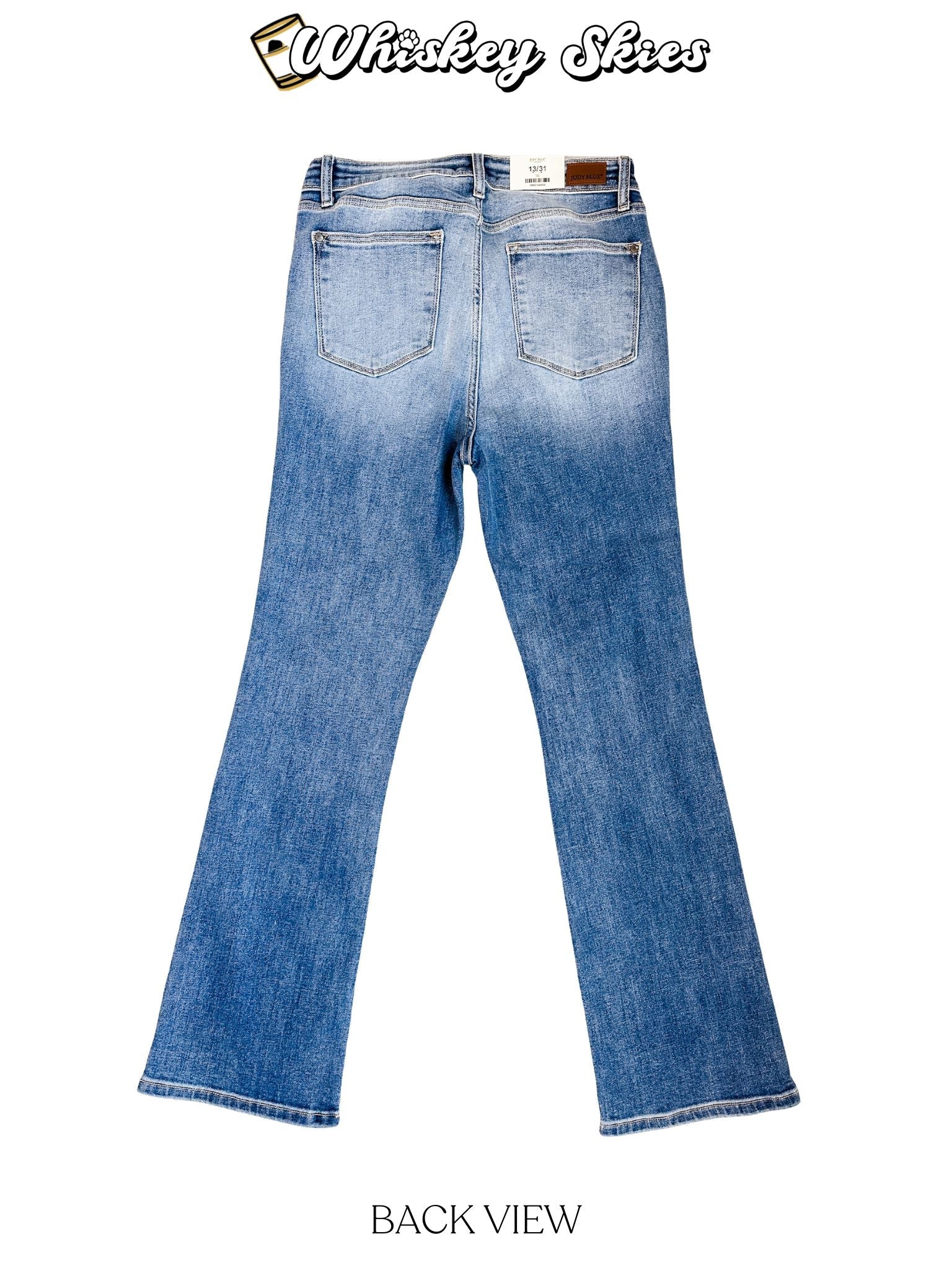 Judy Blue High Waisted Classic Contrast Bootcut Jeans - Image 6
