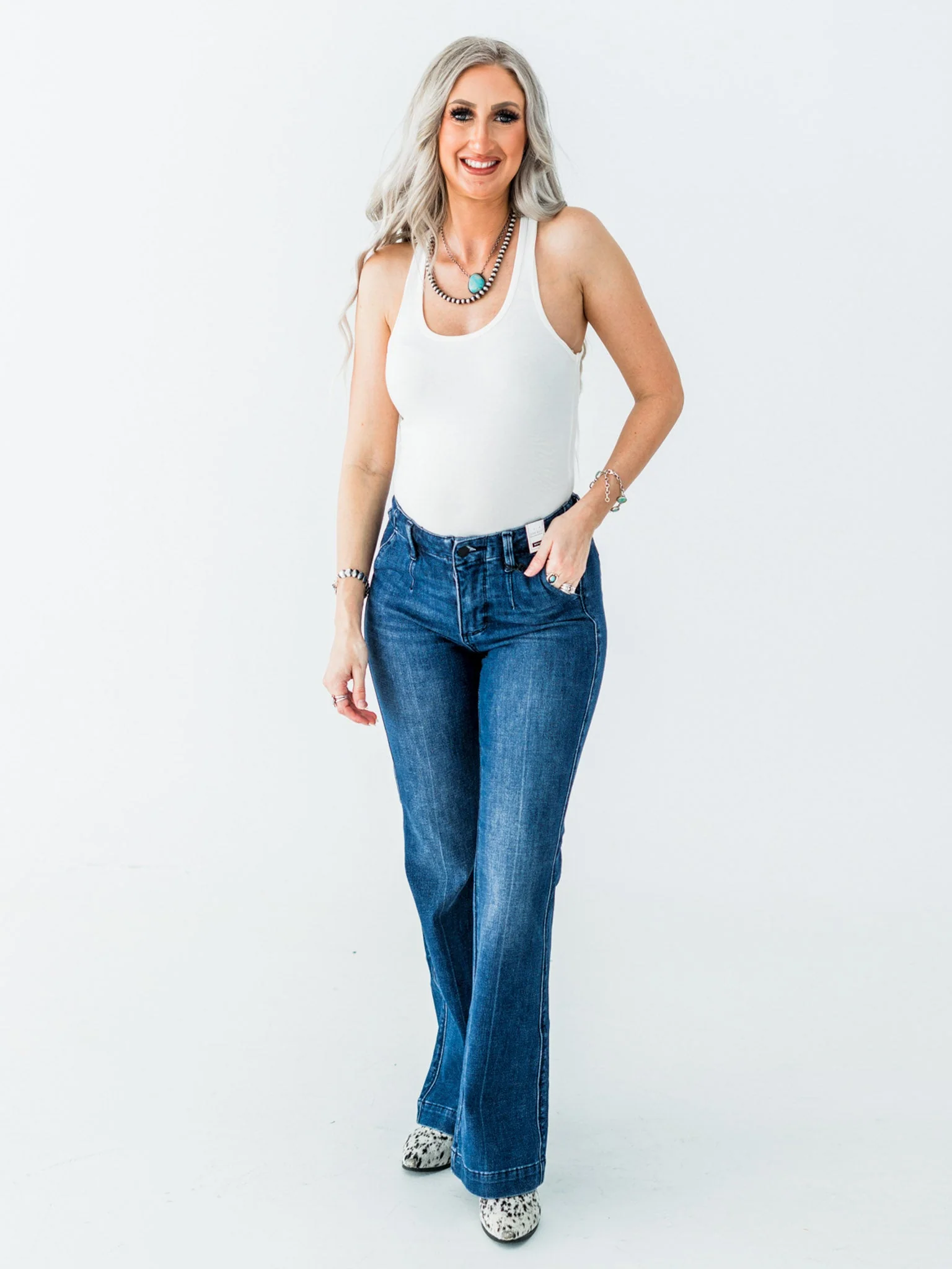 Judy Blue Mid-Rise Tummy Control Bootcut Jeans FINAL SALE - Image 9
