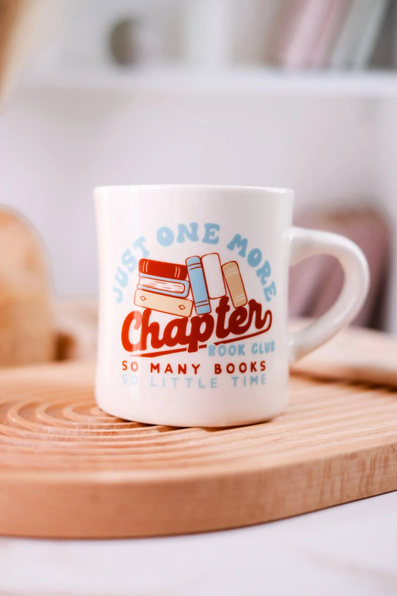 "Just One More Chapter" Diner Mug - Image 4