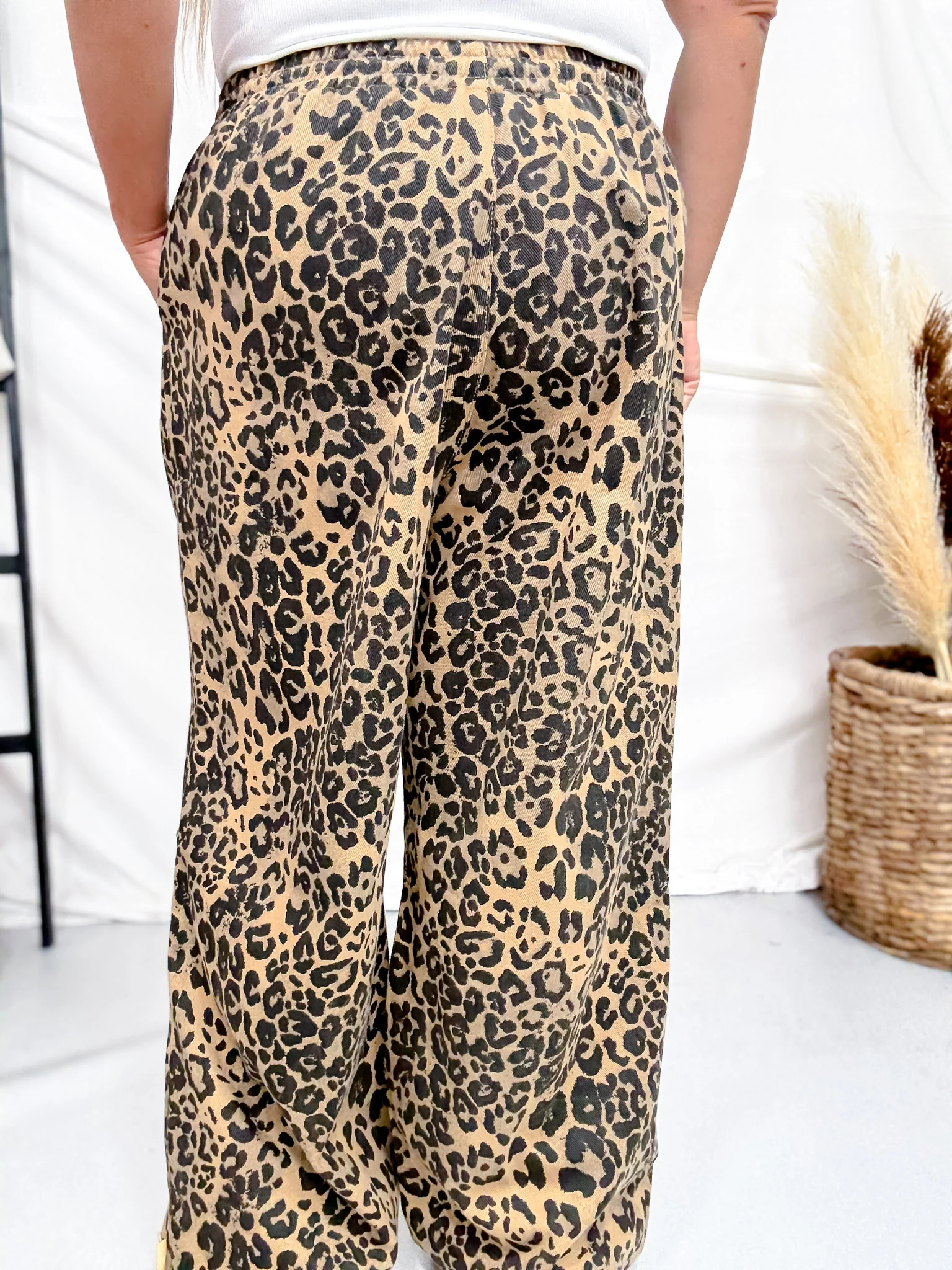Leopard Print Pants With Adjustable Hems - Image 5