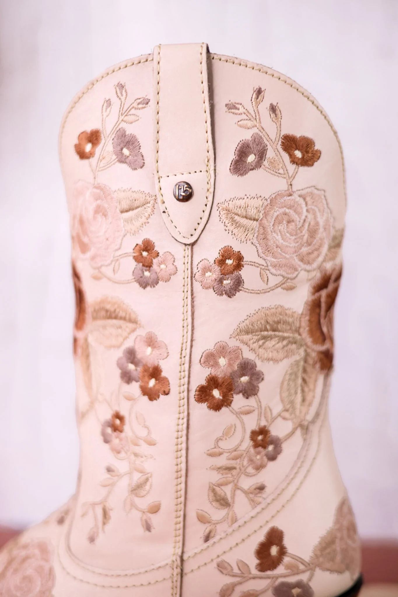 Liberty Black Ginebra Floral Boots in Bone - Image 3