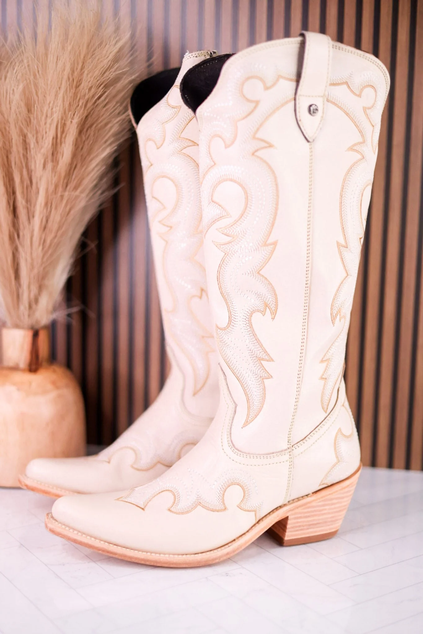 Liberty Black Moira Missouri Bone Leather Boot Stitch Wide Calf Boots - Image 3