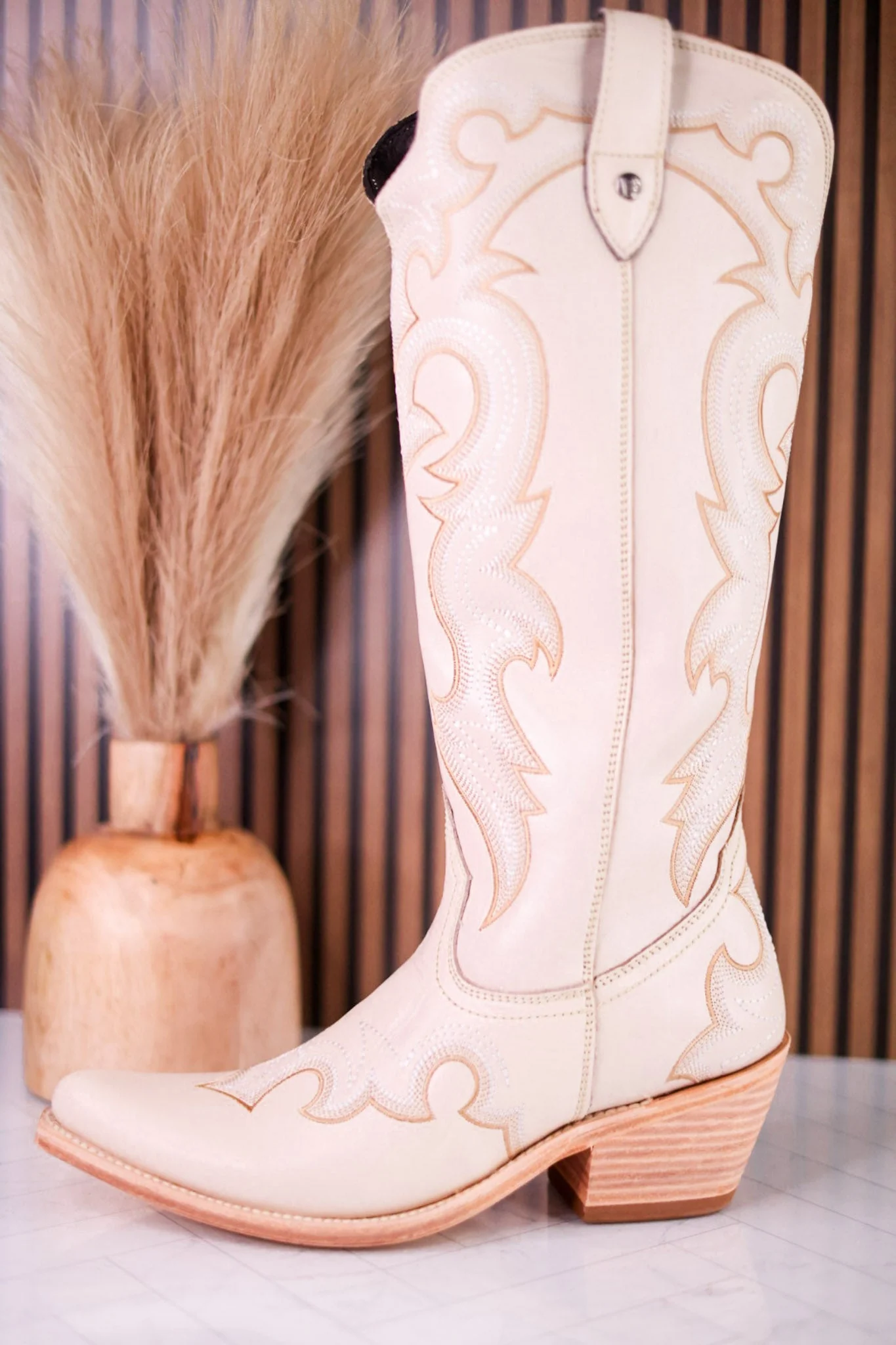 Liberty Black Moira Missouri Bone Leather Boot Stitch Wide Calf Boots - Image 4