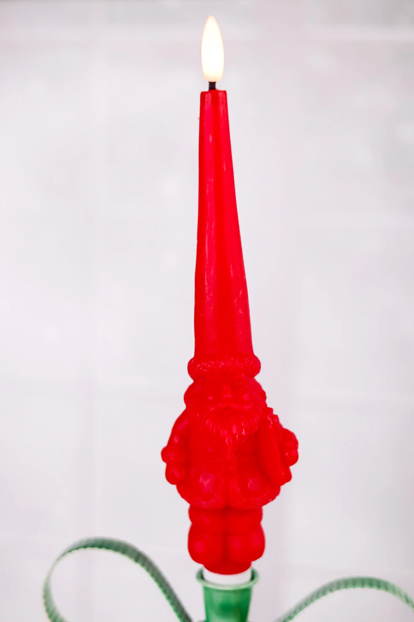 Light Up Santa Tapered Flameless Candle (6 Colors) FINAL SALE - Image 8