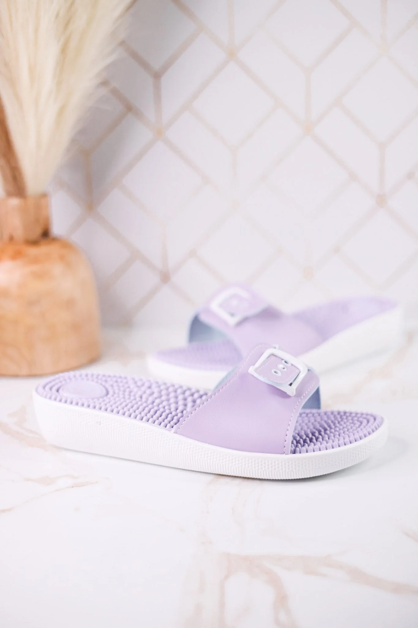 Lilac Flexus Sabala Sandals W/ Massaging Footbed FINAL SALE - Image 4