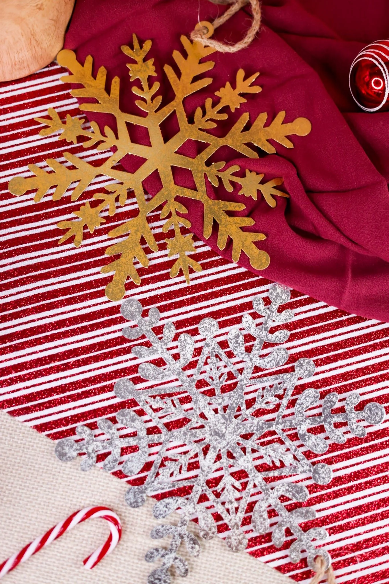 Metallic Snowflake Ornaments (2 Colors) FINAL SALE