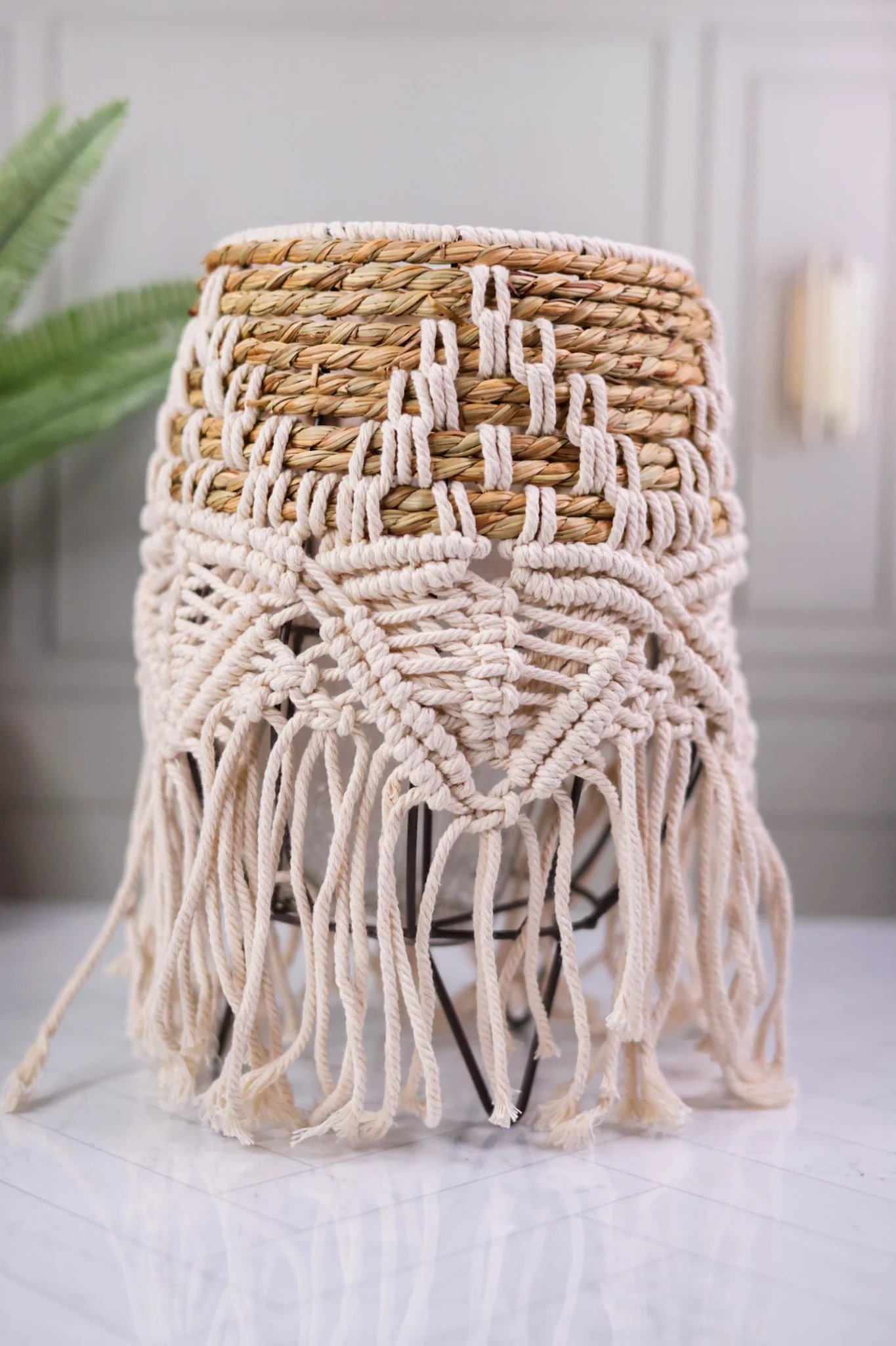 Natural Seagrass Lantern FINAL SALE - Image 6