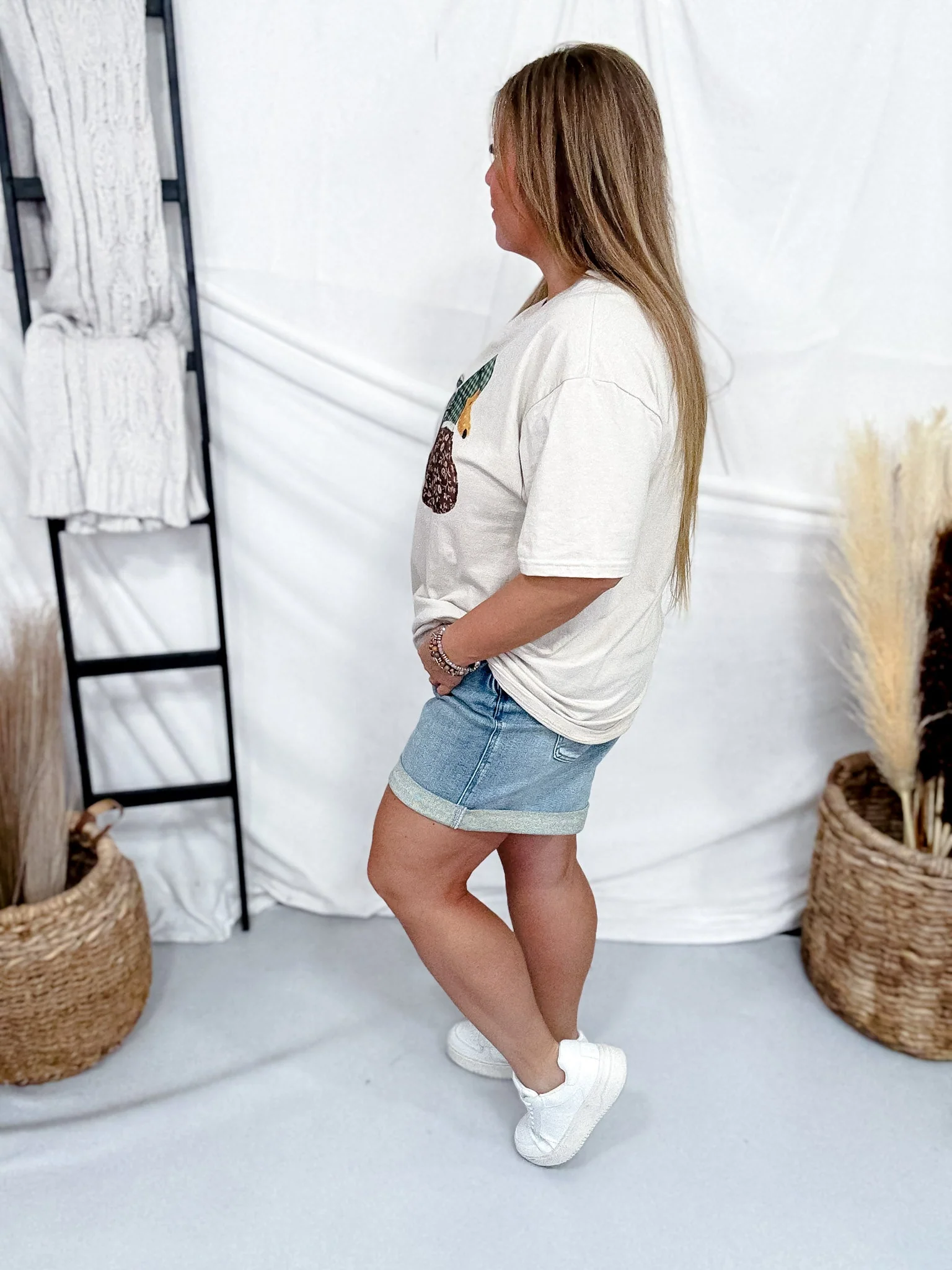 Patchwork Mallard Duck Short Sleeve Graphic Tee - Image 6