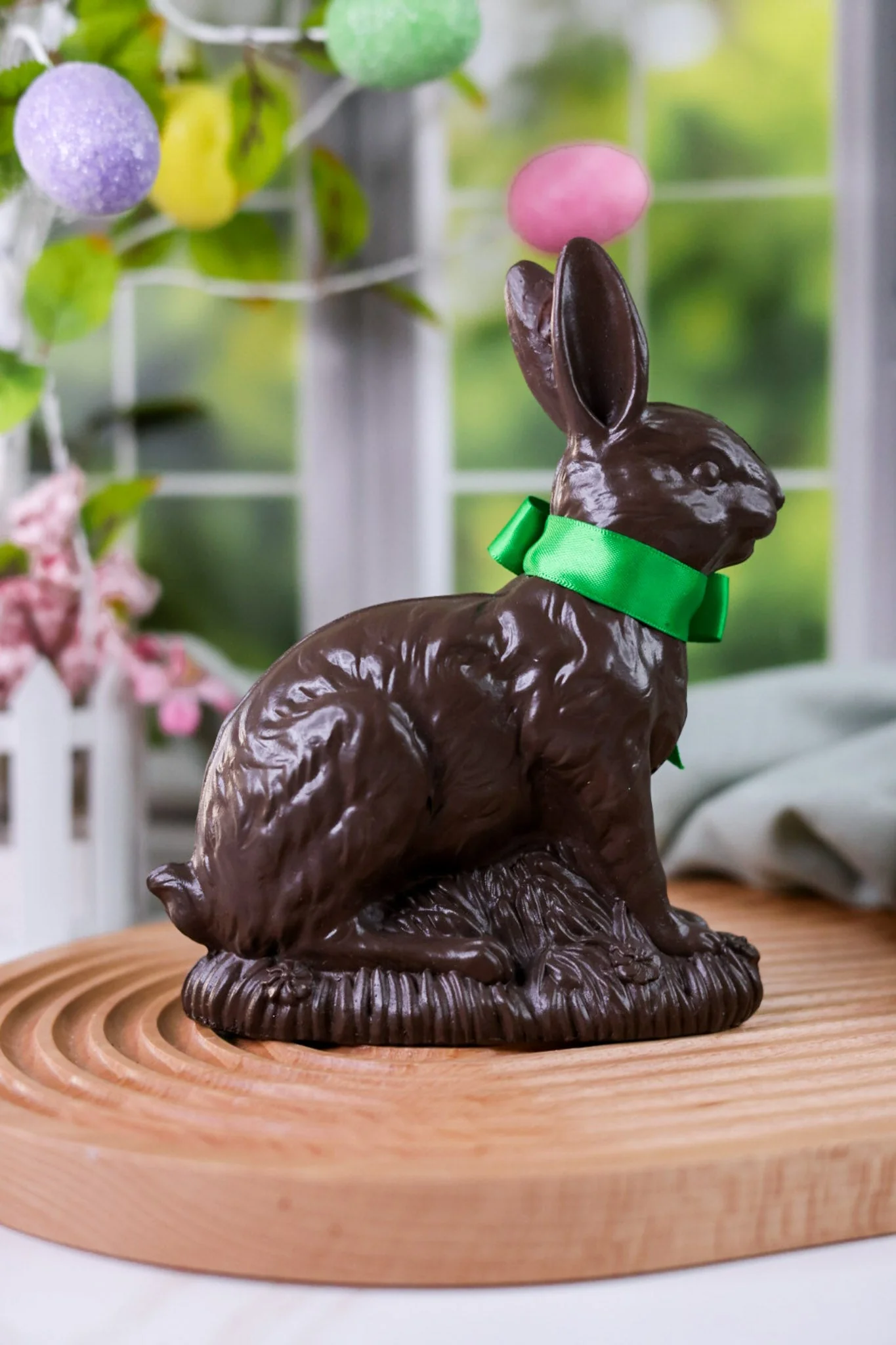 Resin Chocolate Easter Bunny Figurine FINAL SALE - Image 4